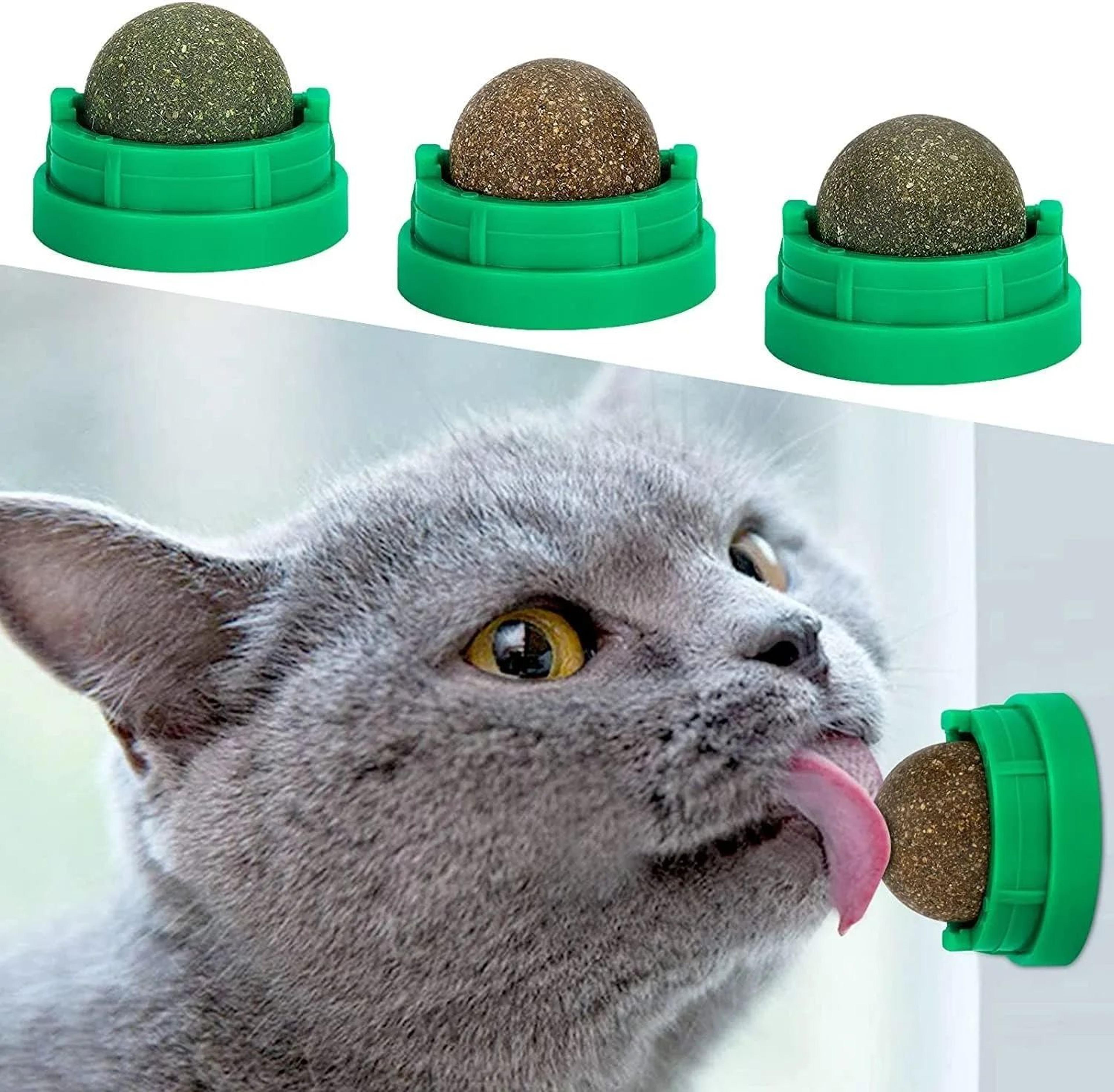 mintmunch lickable catnip ball treat toy