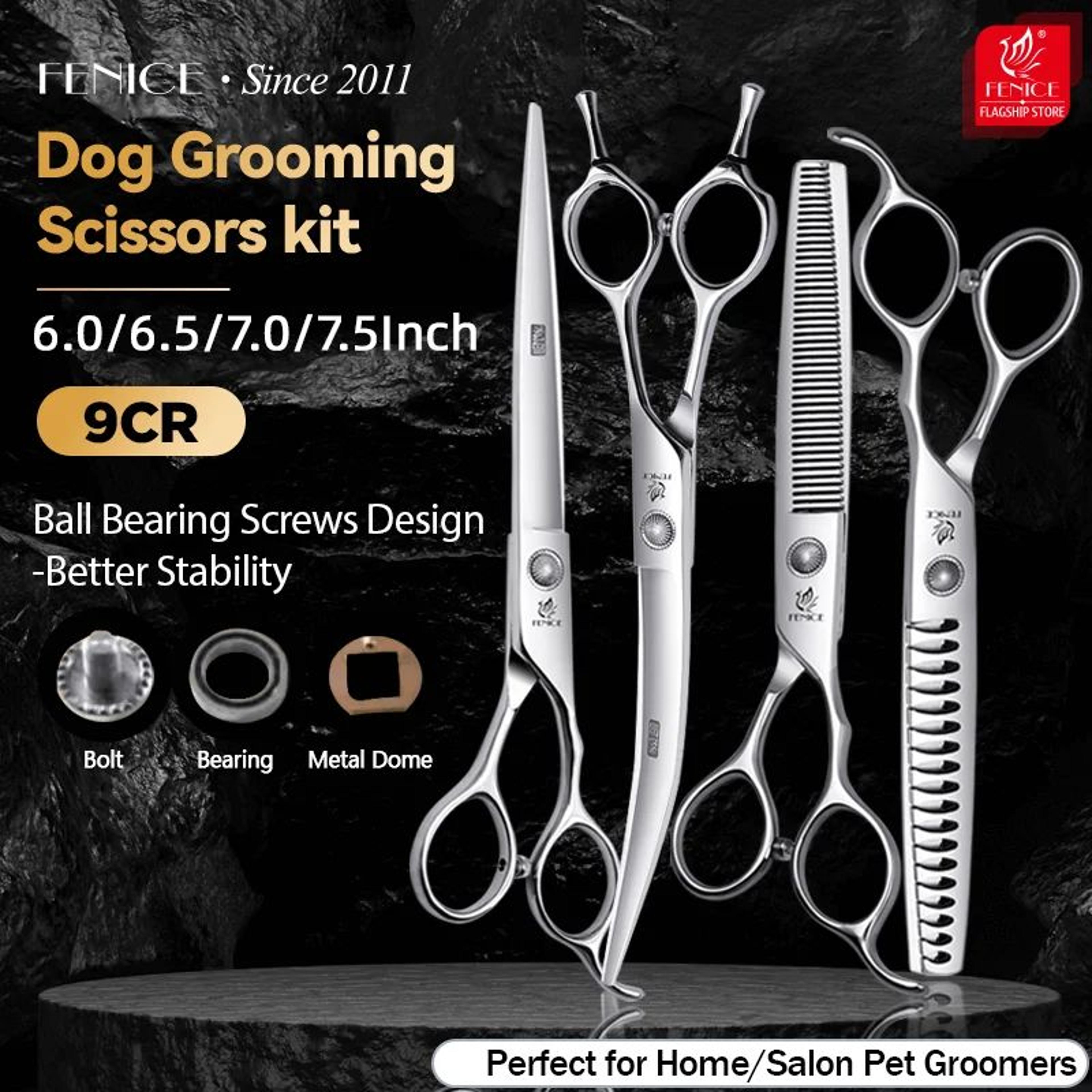 fenice precision pet grooming shears set