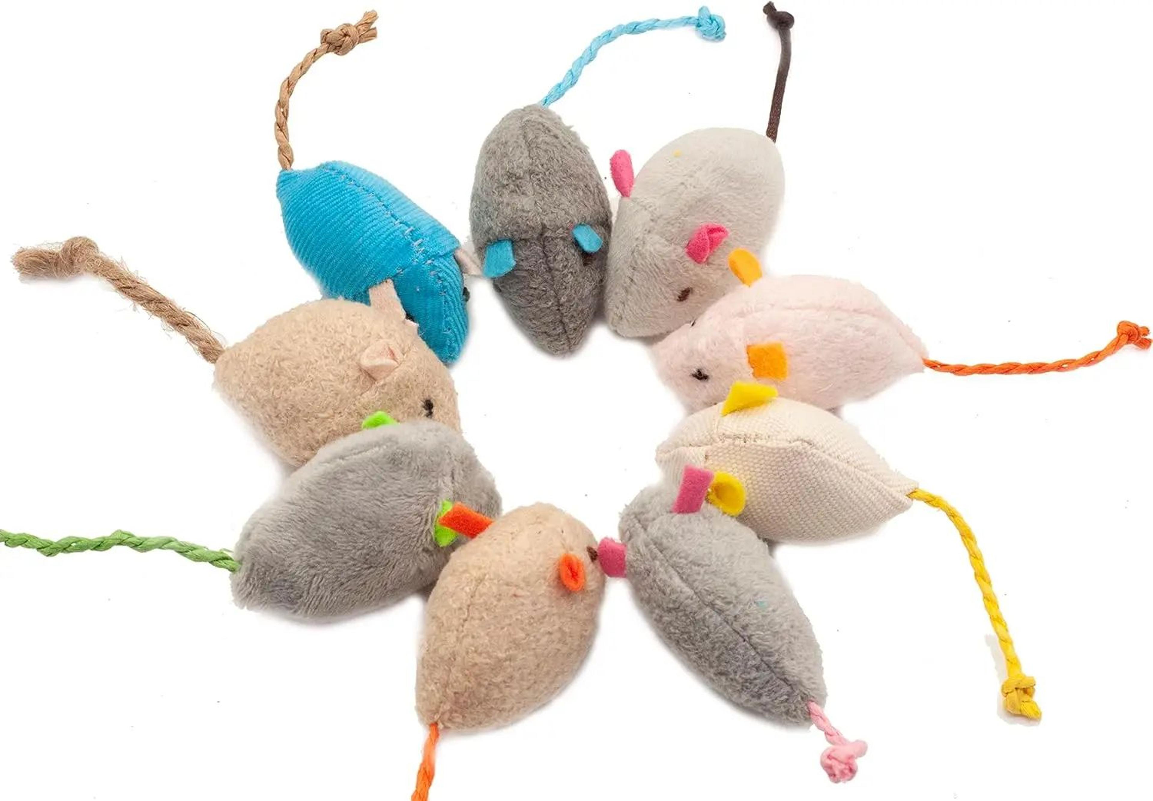 rattle cat mouse toys with catnip for indoor cats