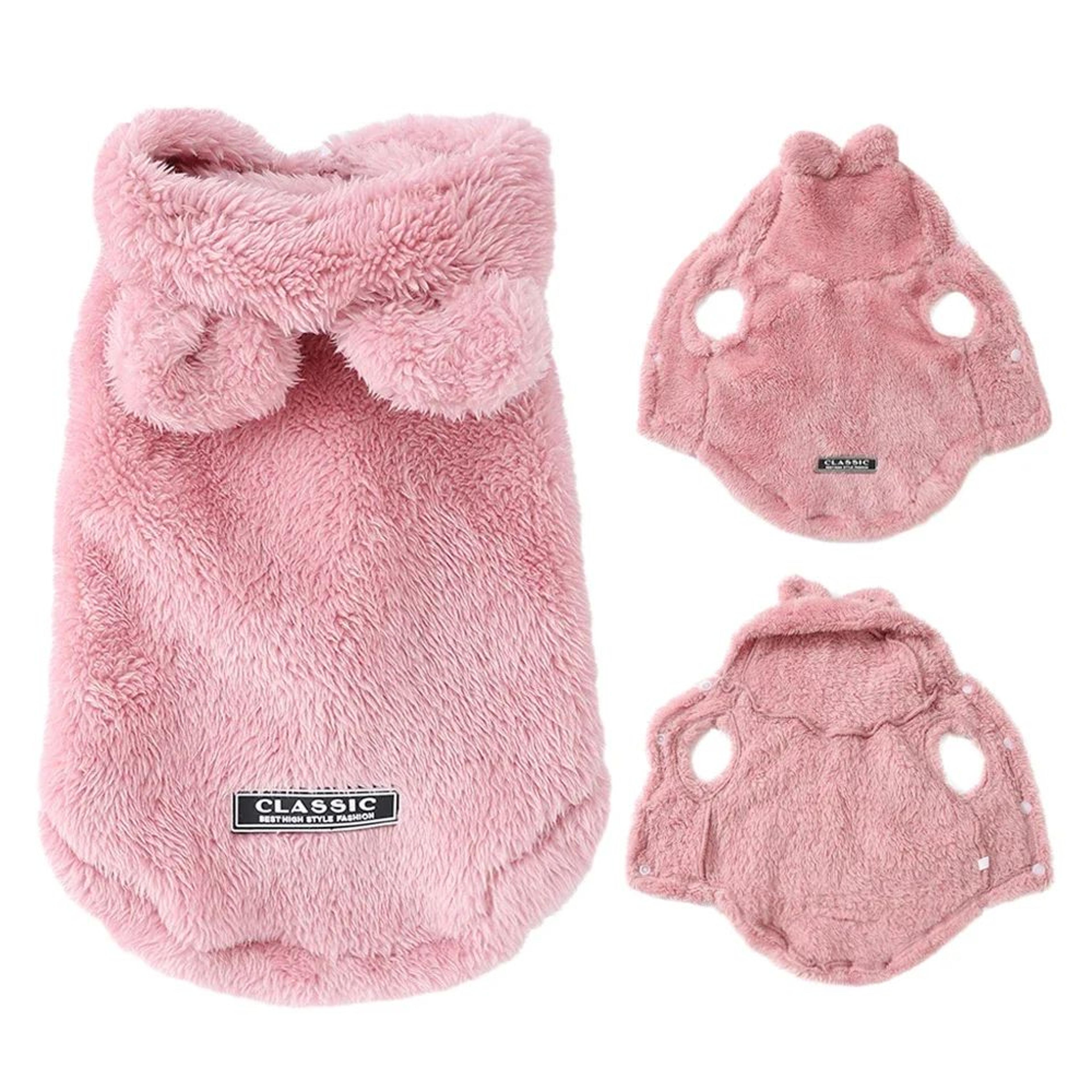 snugglepaws fleece pet hoodie warm cat and dog sweater