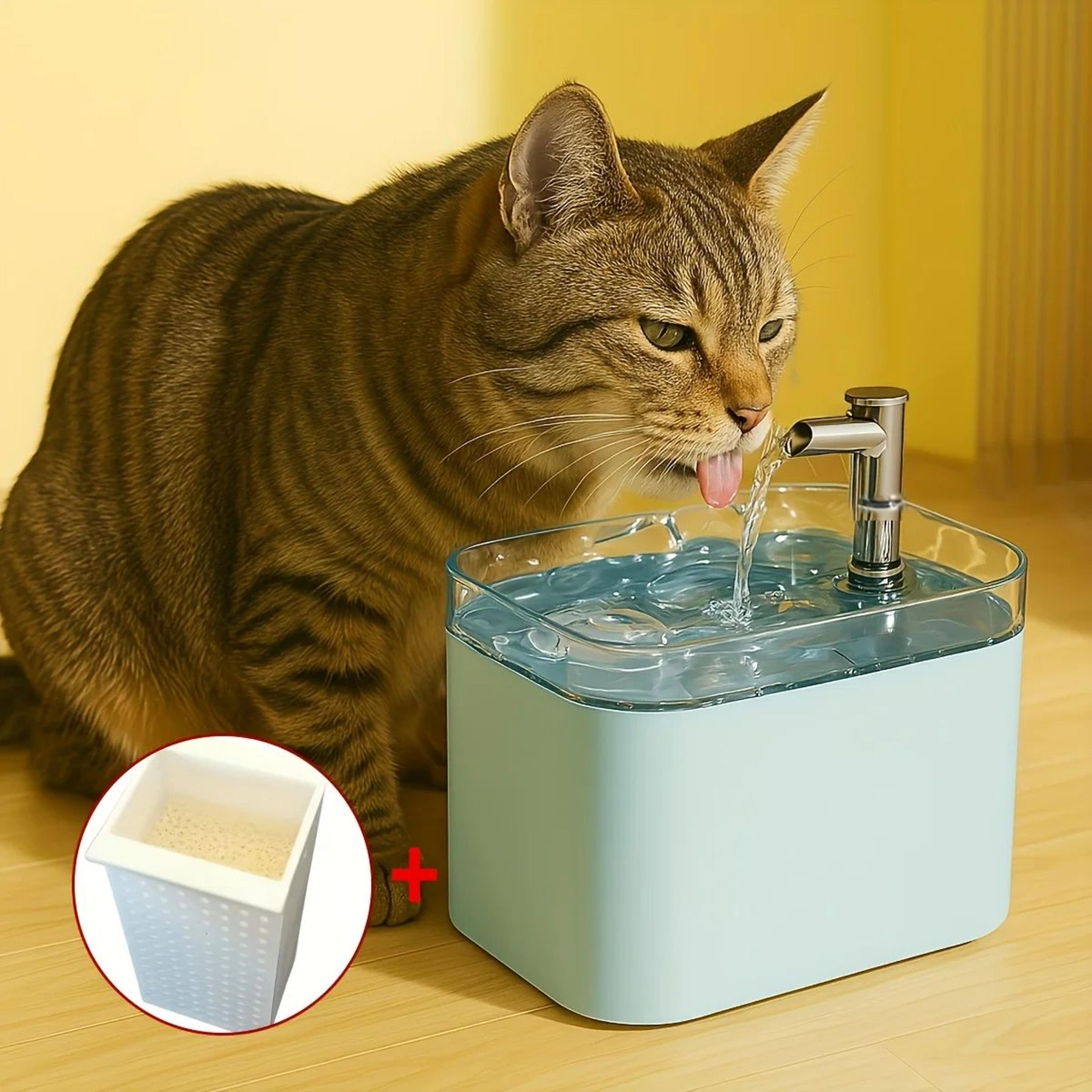 automatic pet water fountain with circulating flow and 1.5l capacity