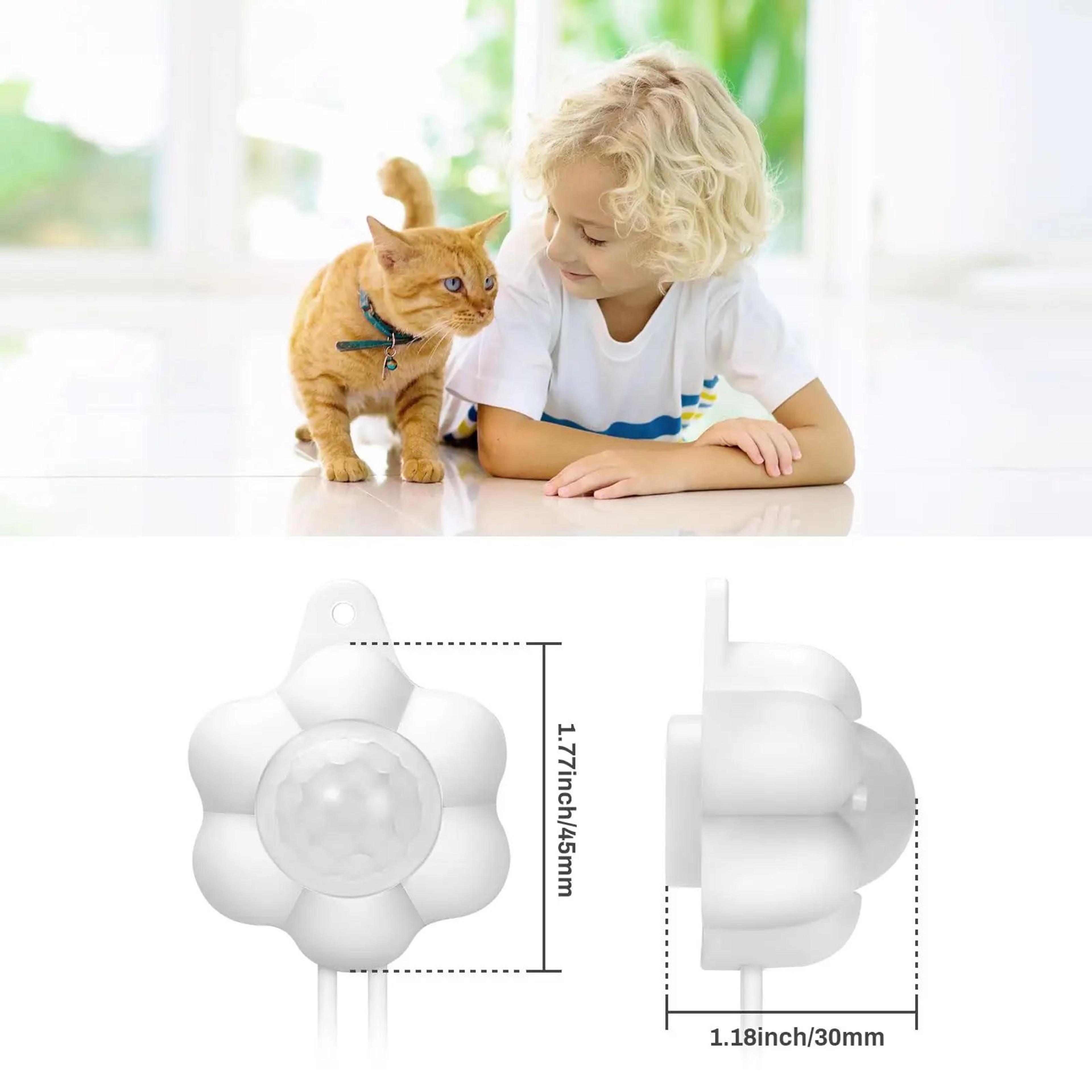 smart motion sensor pet water fountain with usb powered filtration