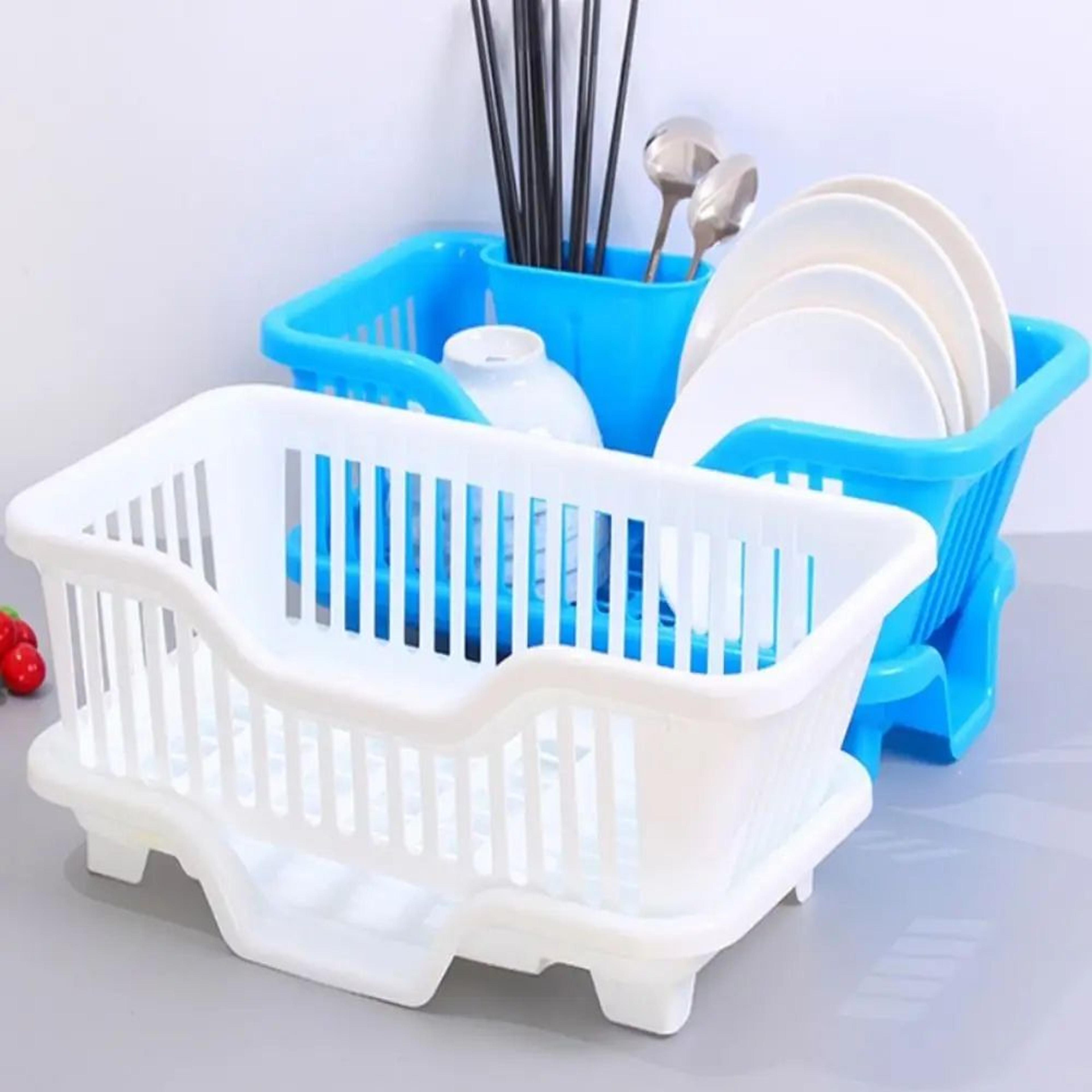 dryflow kitchen dish drying rack with drain board organizer