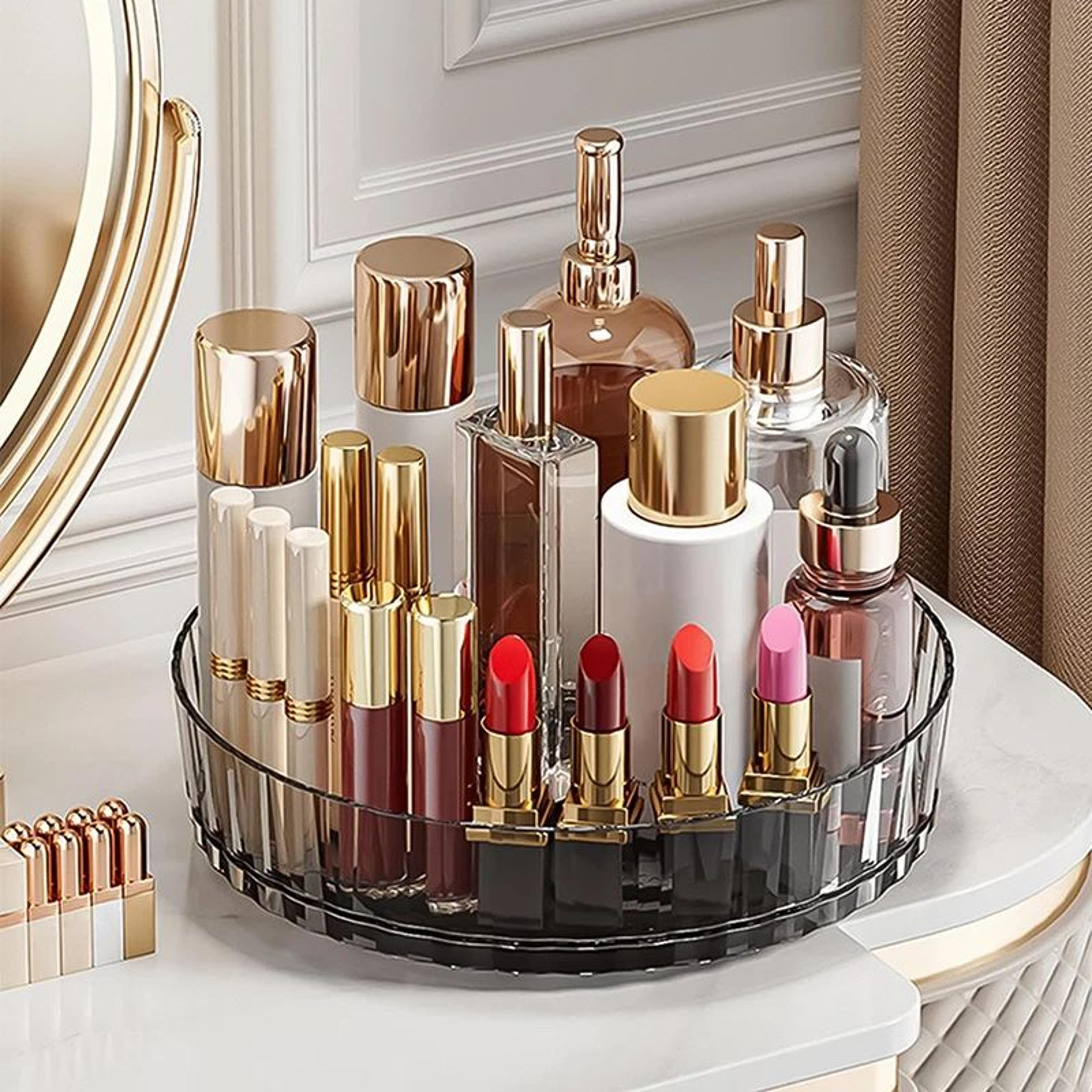 360 degree rotating lazy susan organizer tray