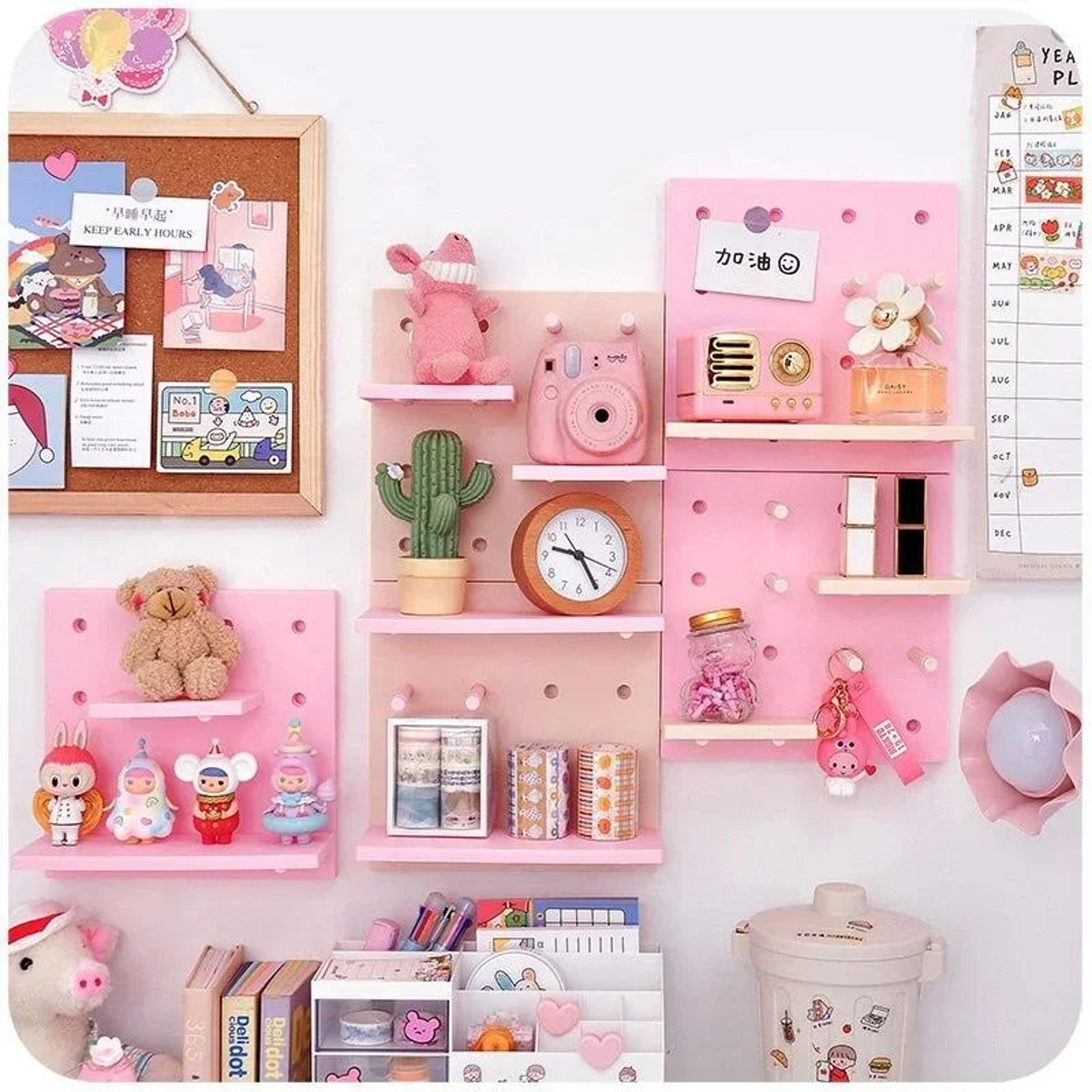 punch free pegboard wall organizer wall storage shelf display board