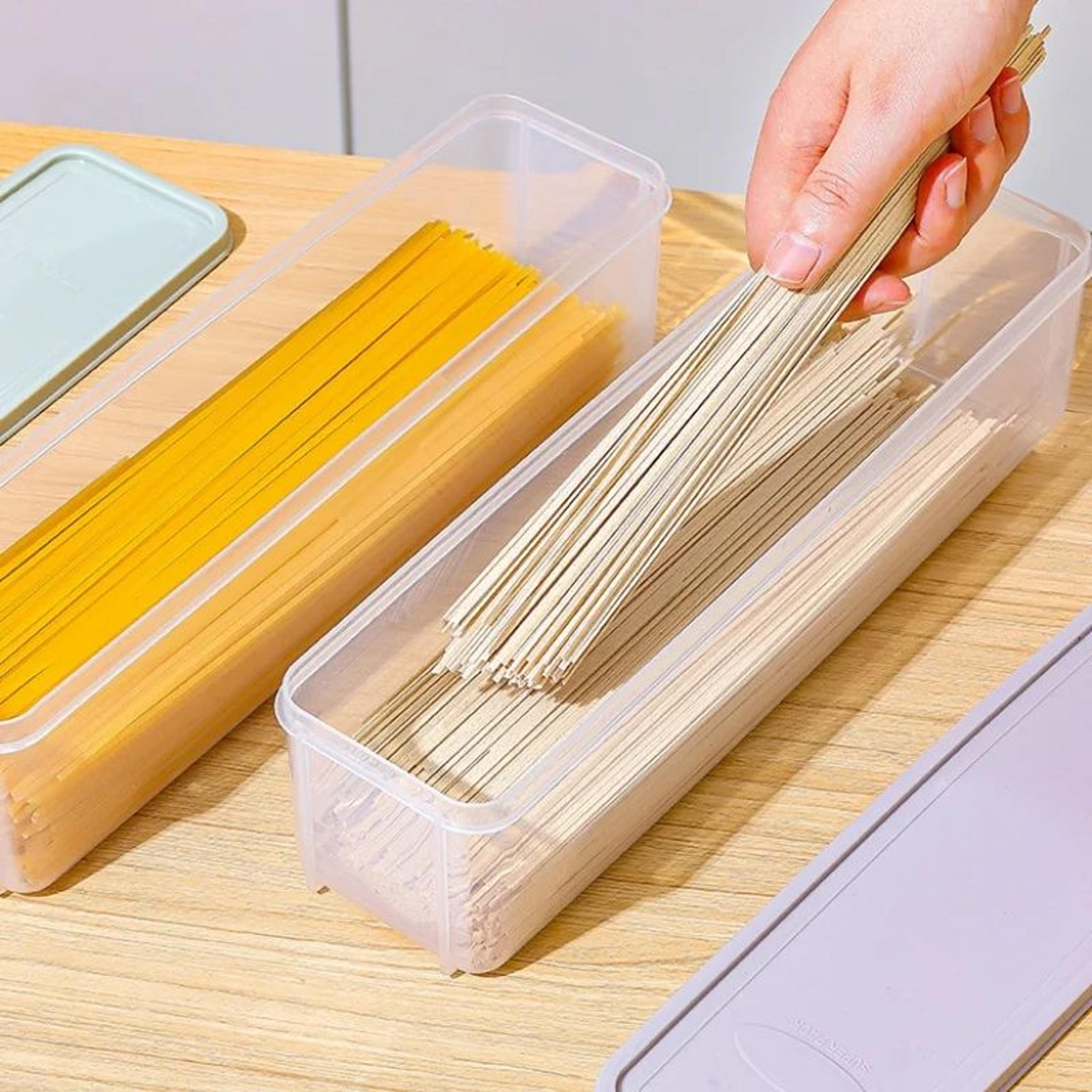 spaghetti storage container airtight pasta food storage box