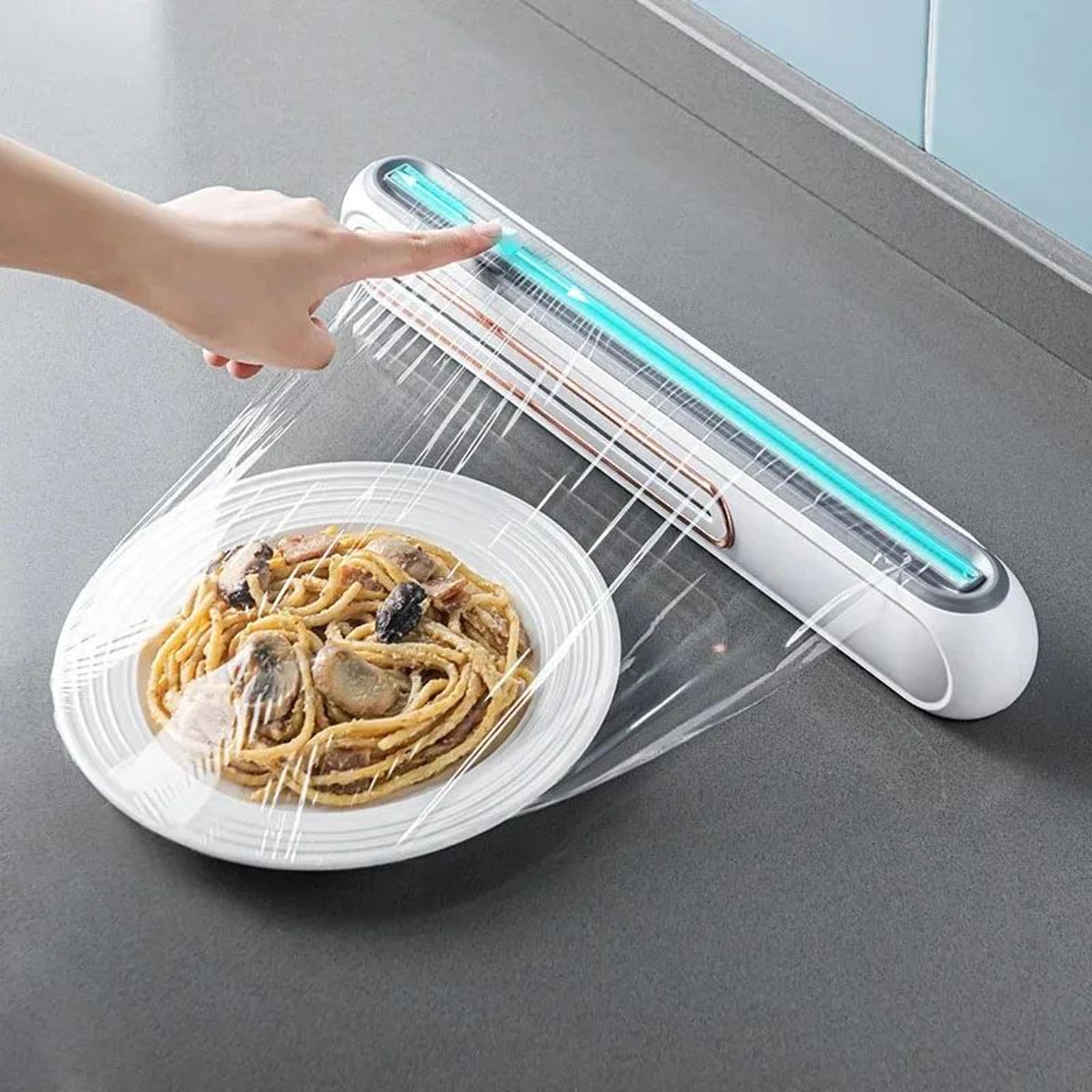 food wrap dispenser with cutter plastic wrap and foil holder