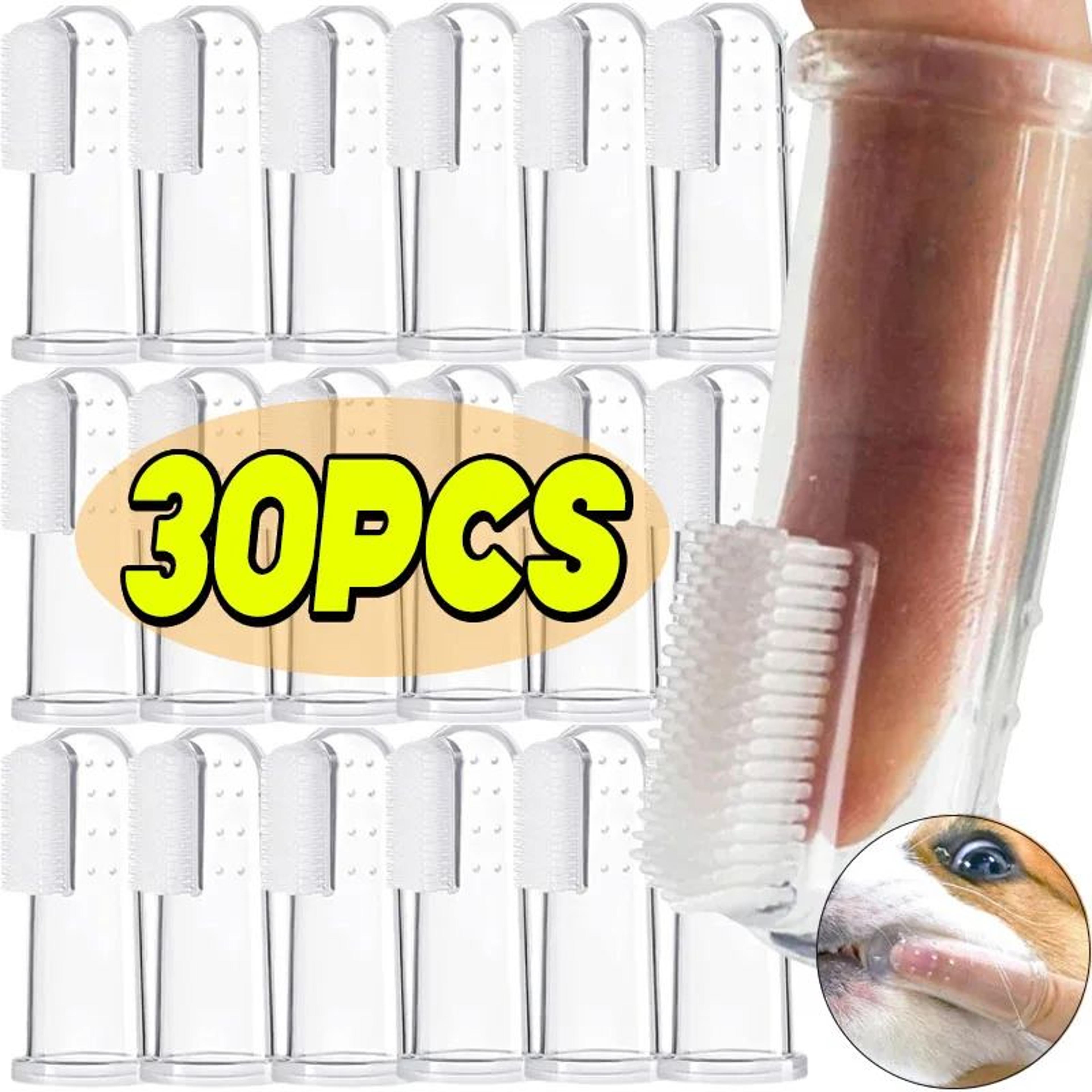 soft silicone pet finger toothbrush for dogs and cats