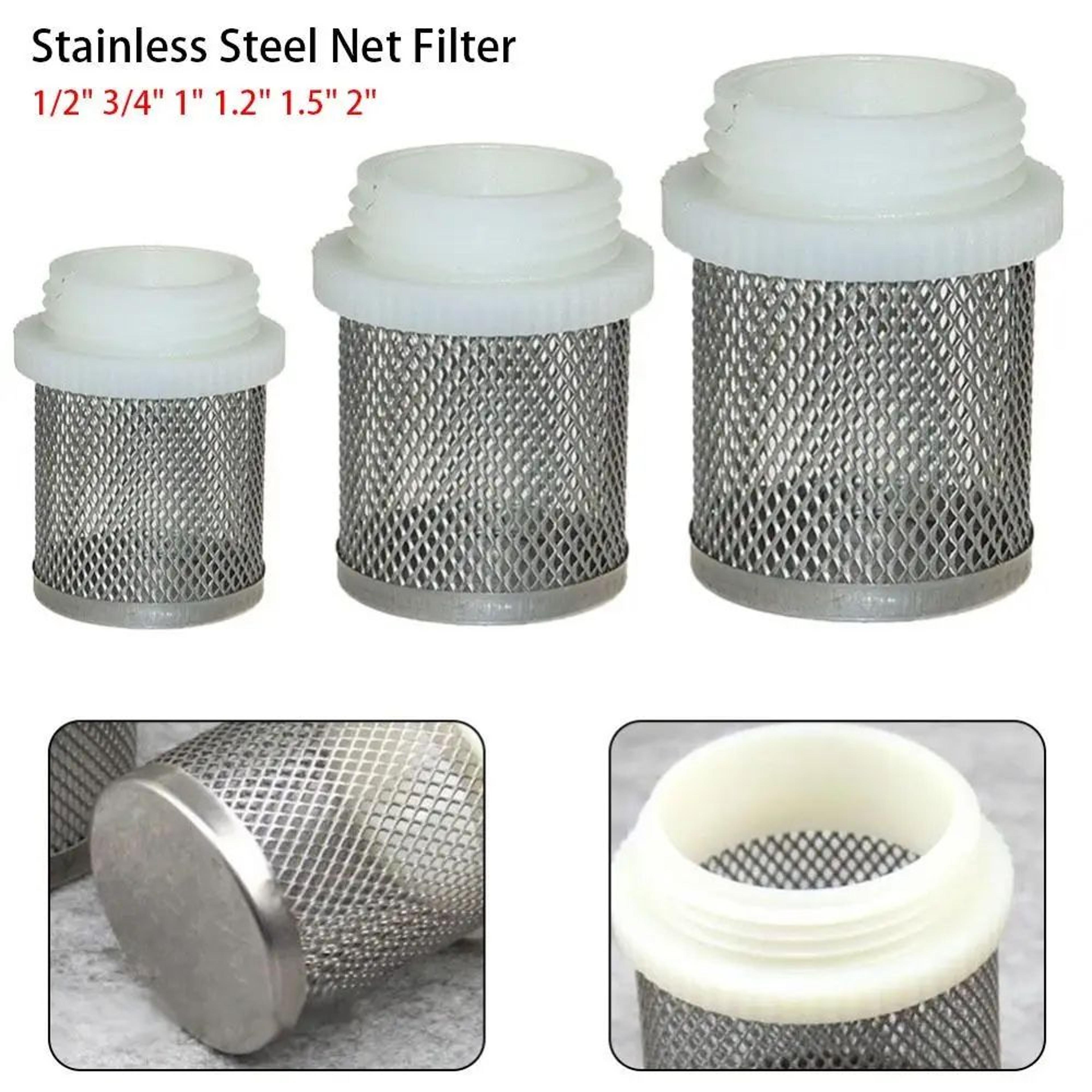 stainless steel water hose filter mesh pump inlet strainer