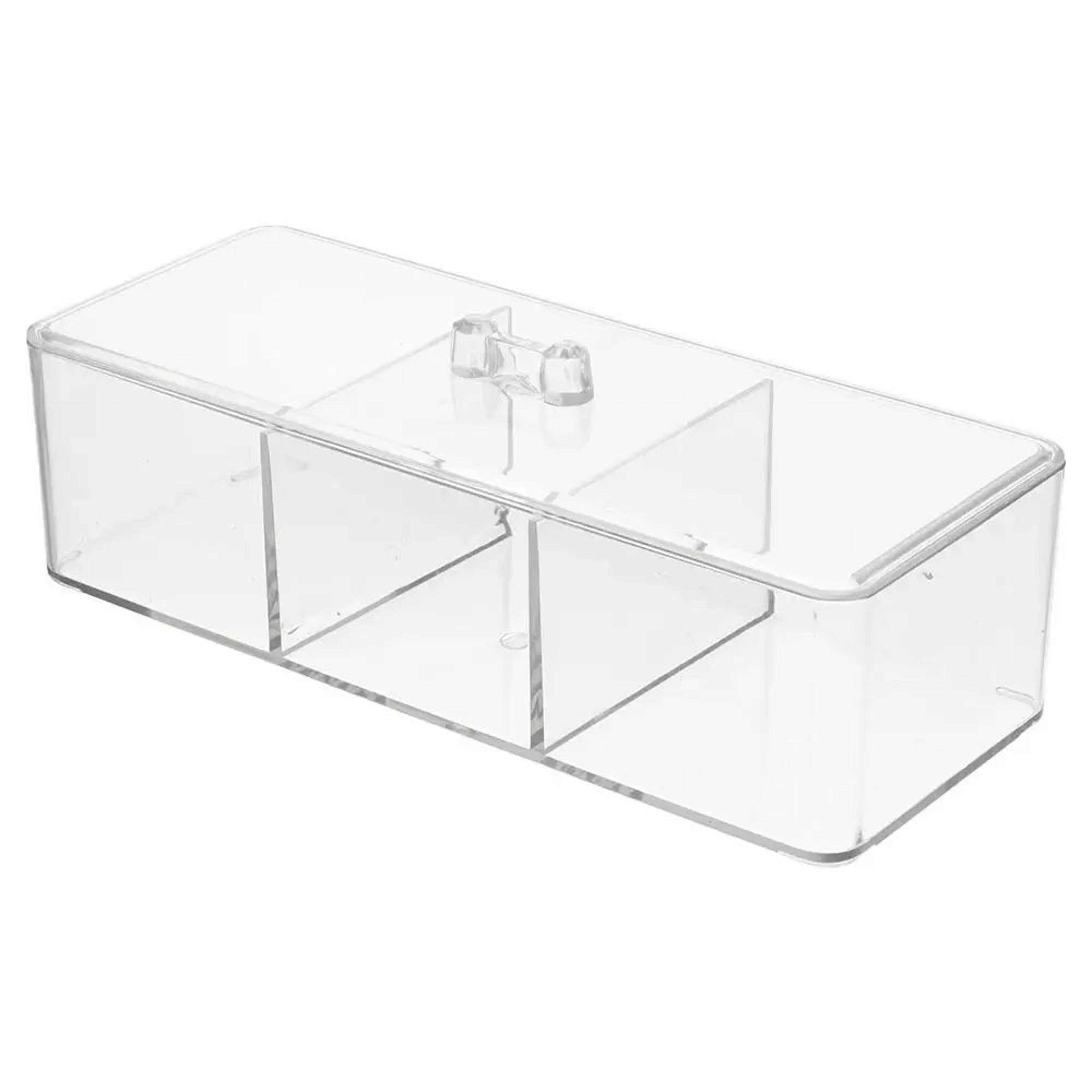 clear acrylic tea bag organizer storage box for kitchen counter and pantry