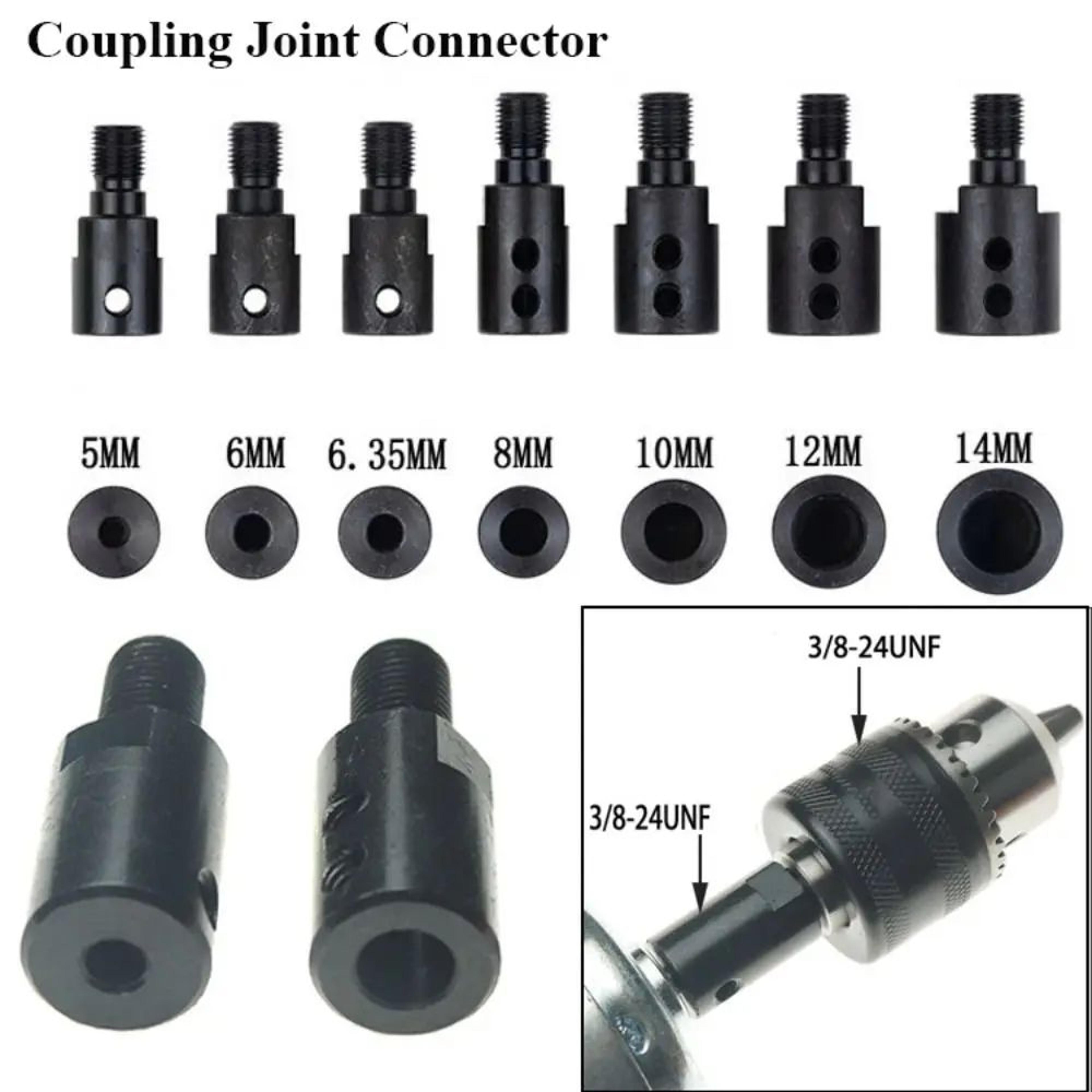 motor shaft coupler chuck adapter for saw blade and drill attachment
