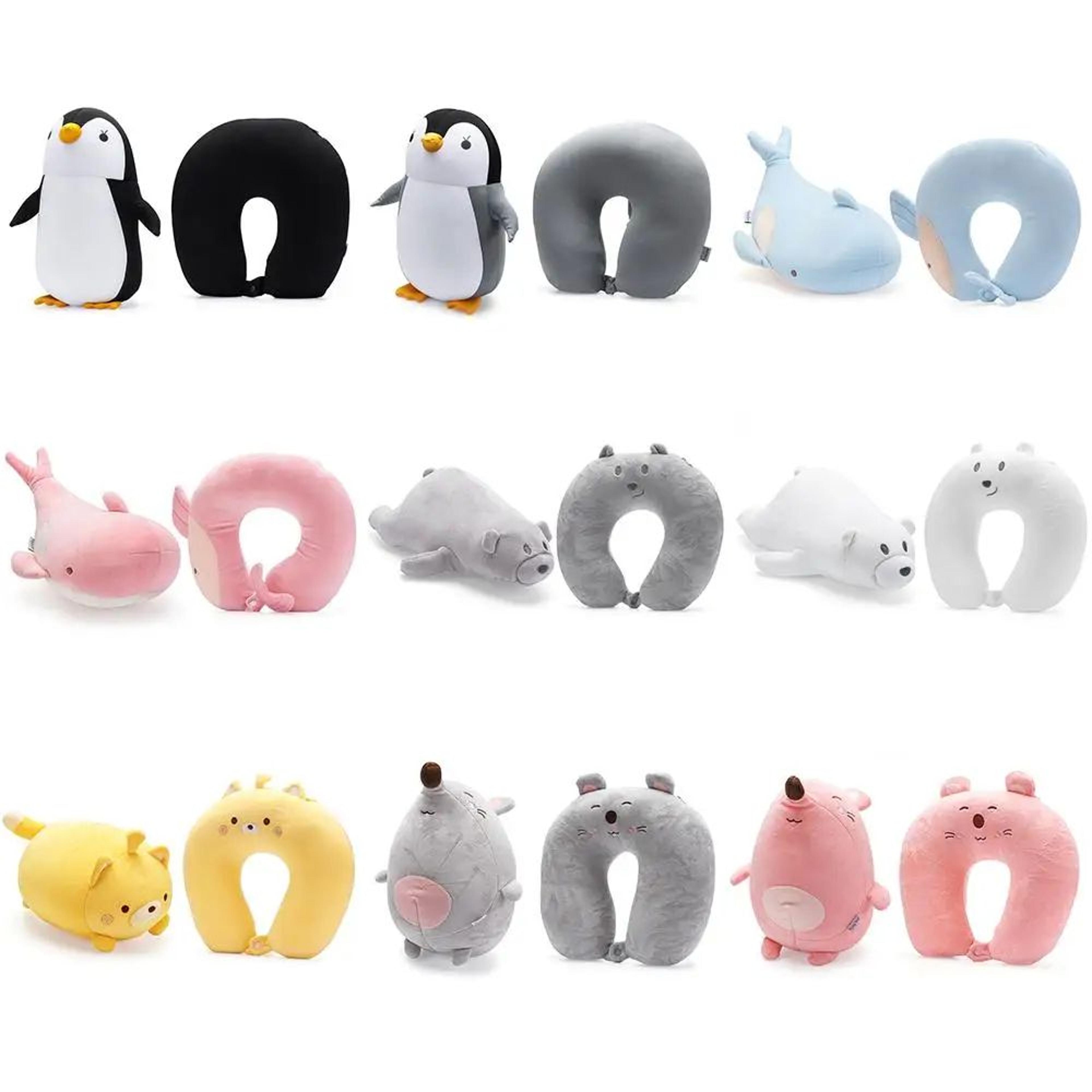cartoon u shaped travel neck pillow soft plush support pillow