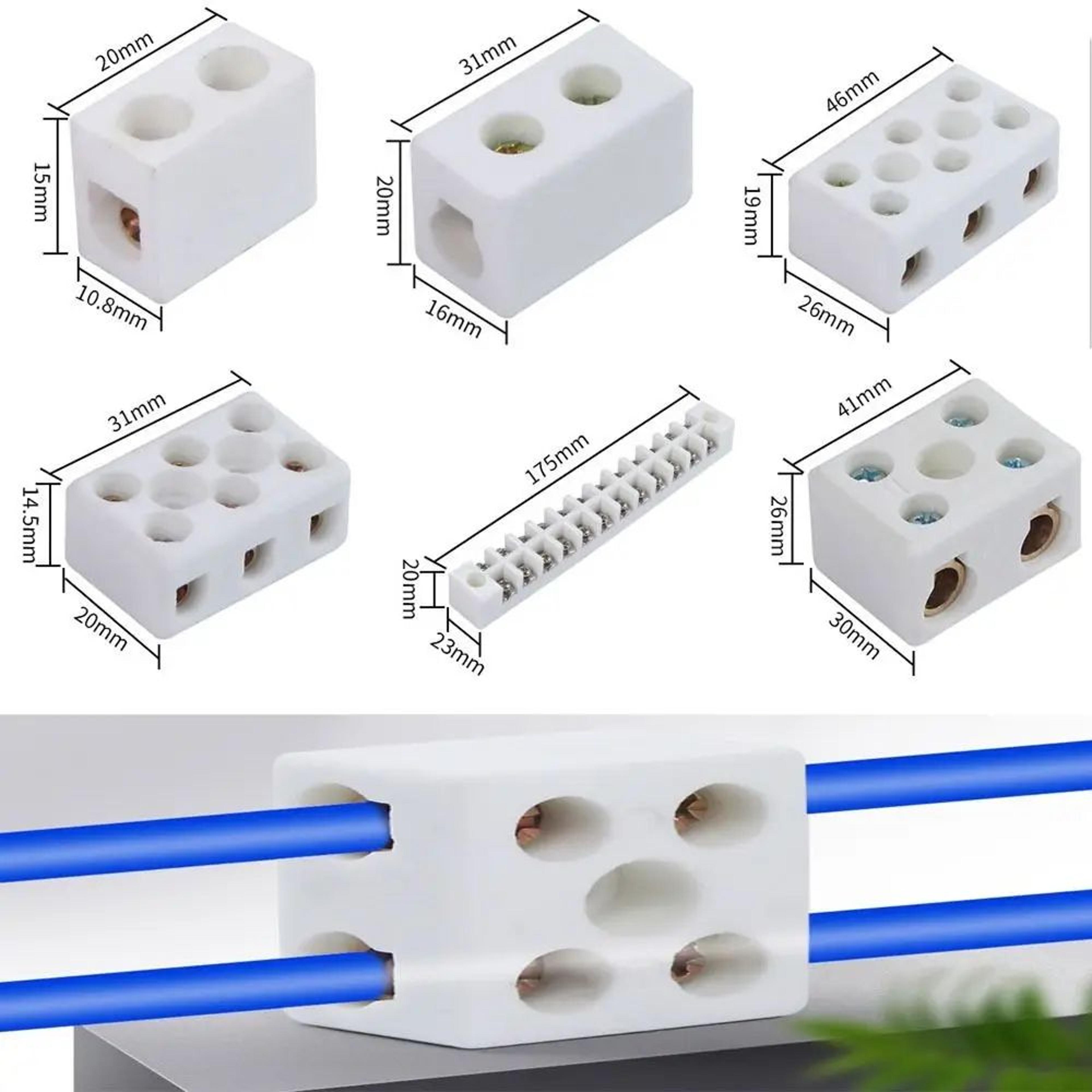 high temperature ceramic wire connector terminal block screw wiring connector