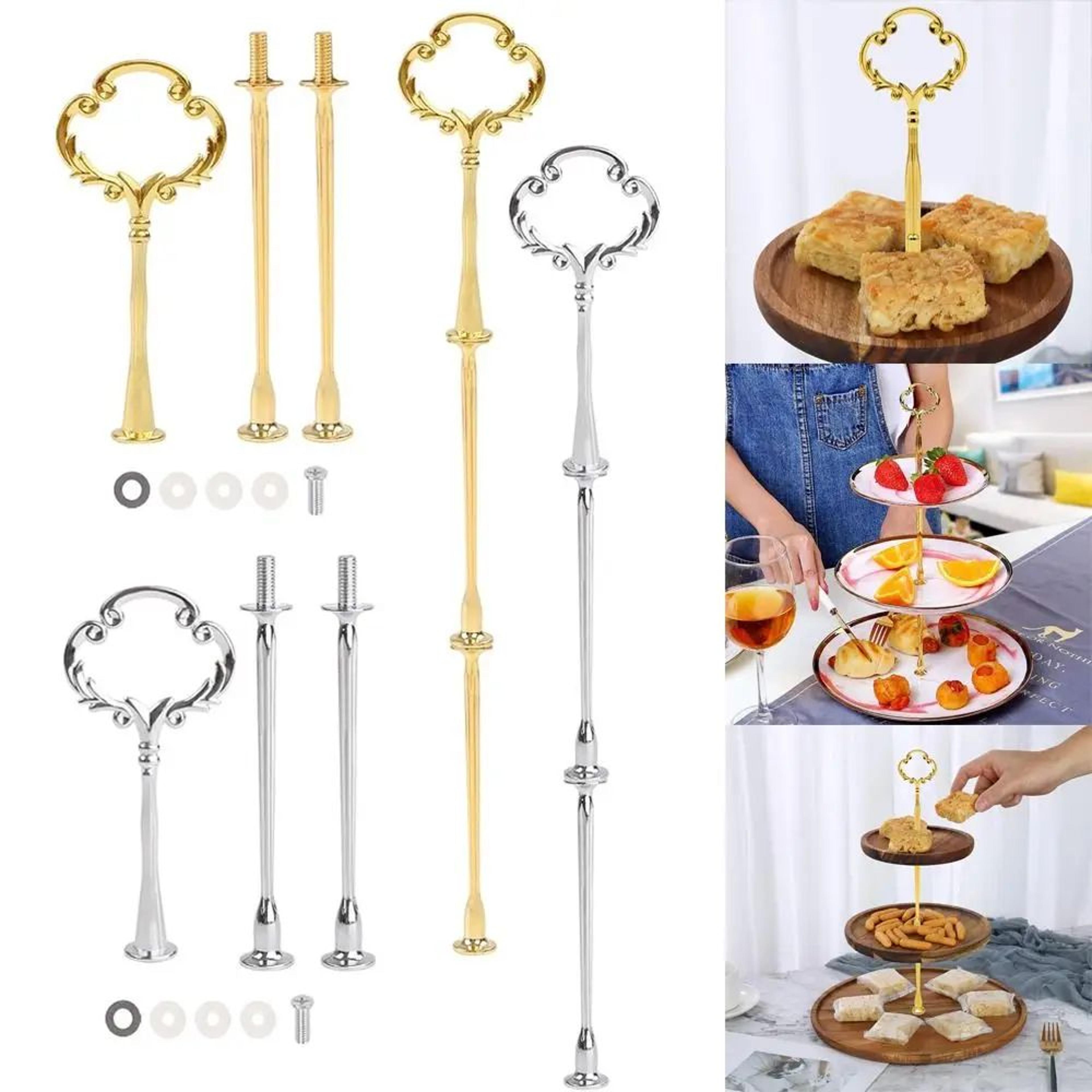2 tier and 3 tier cake stand metal dessert display holder