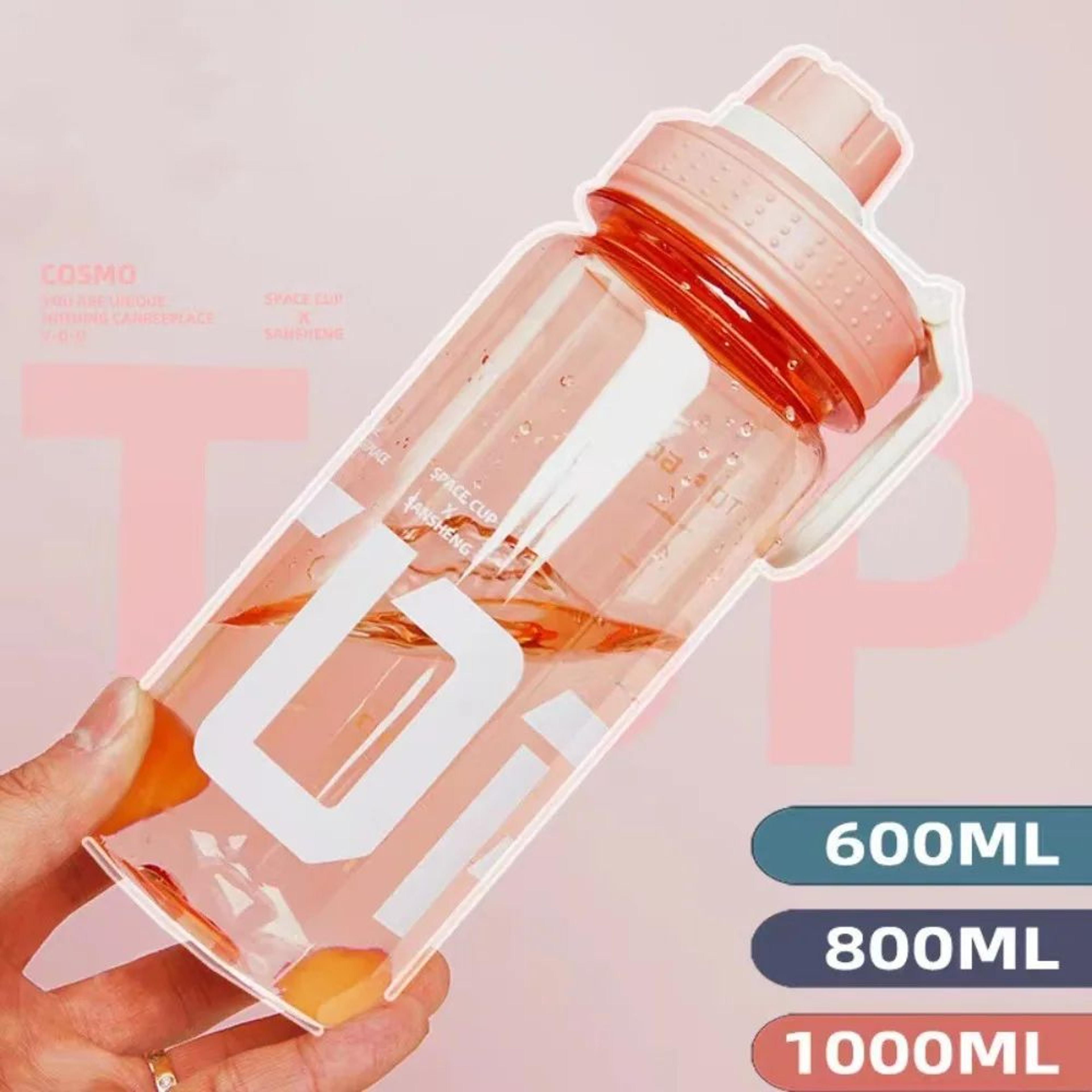 large capacity water bottle leakproof sports bottle with handle strap