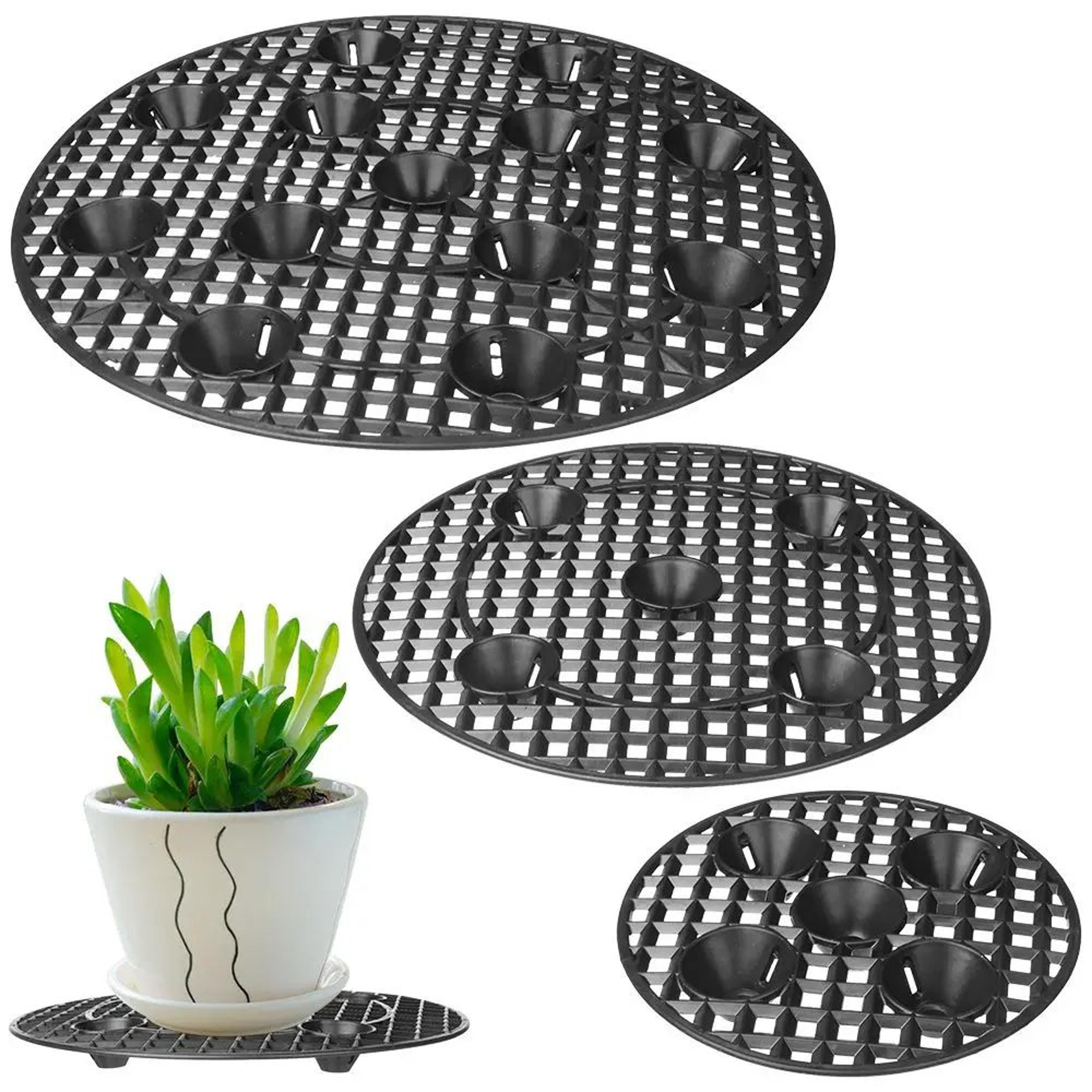 outdoor plant pot elevator stand floor protector for flower pots and planters