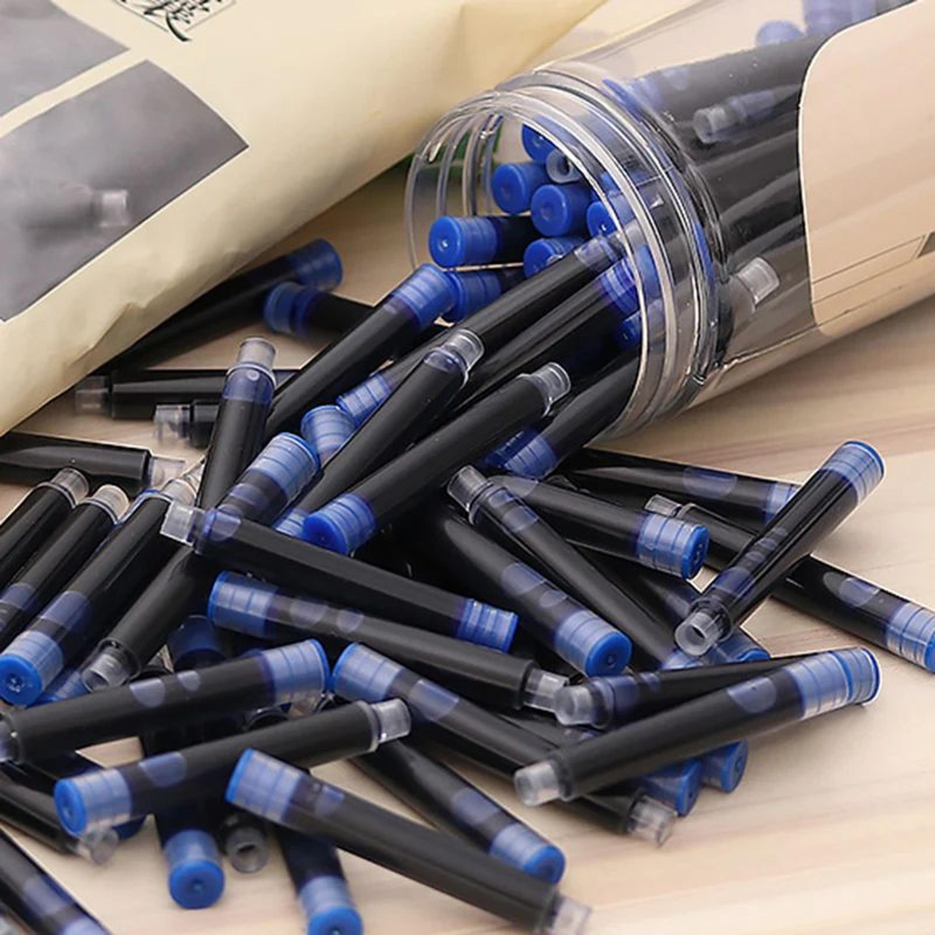 50 pack fountain pen ink cartridges large capacity refills for writing and calligraphy