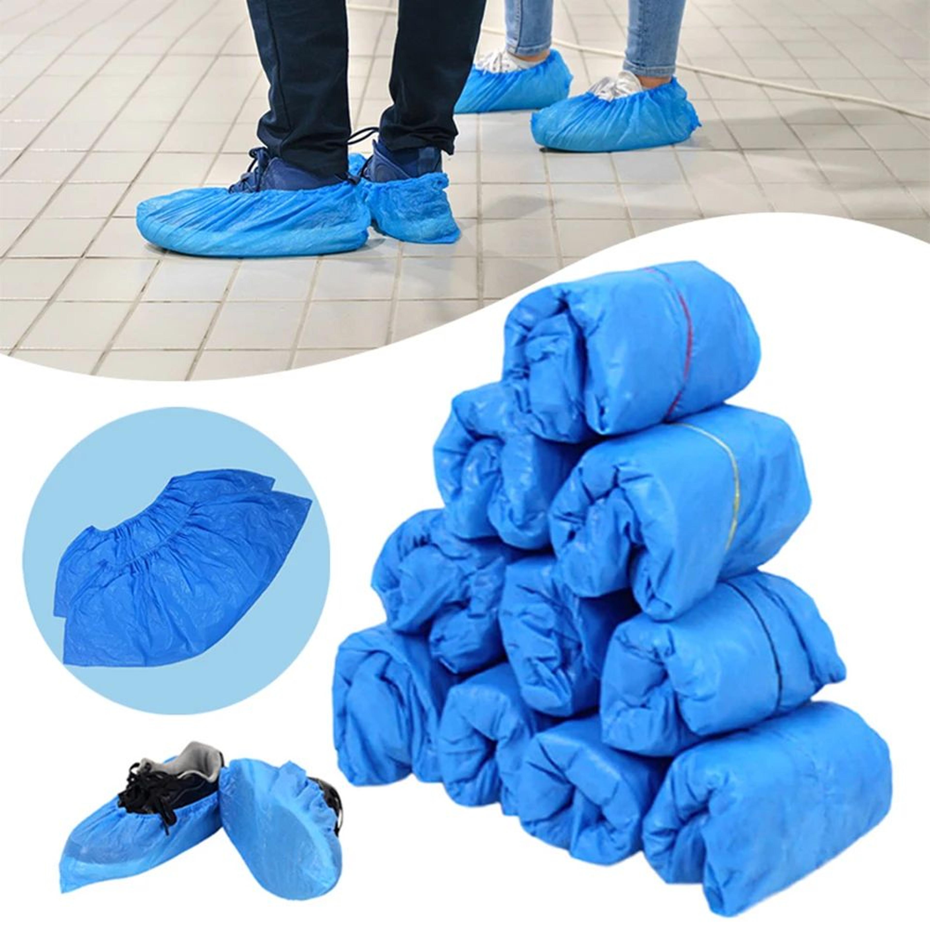 100 piece disposable waterproof shoe covers anti slip dustproof foot protectors