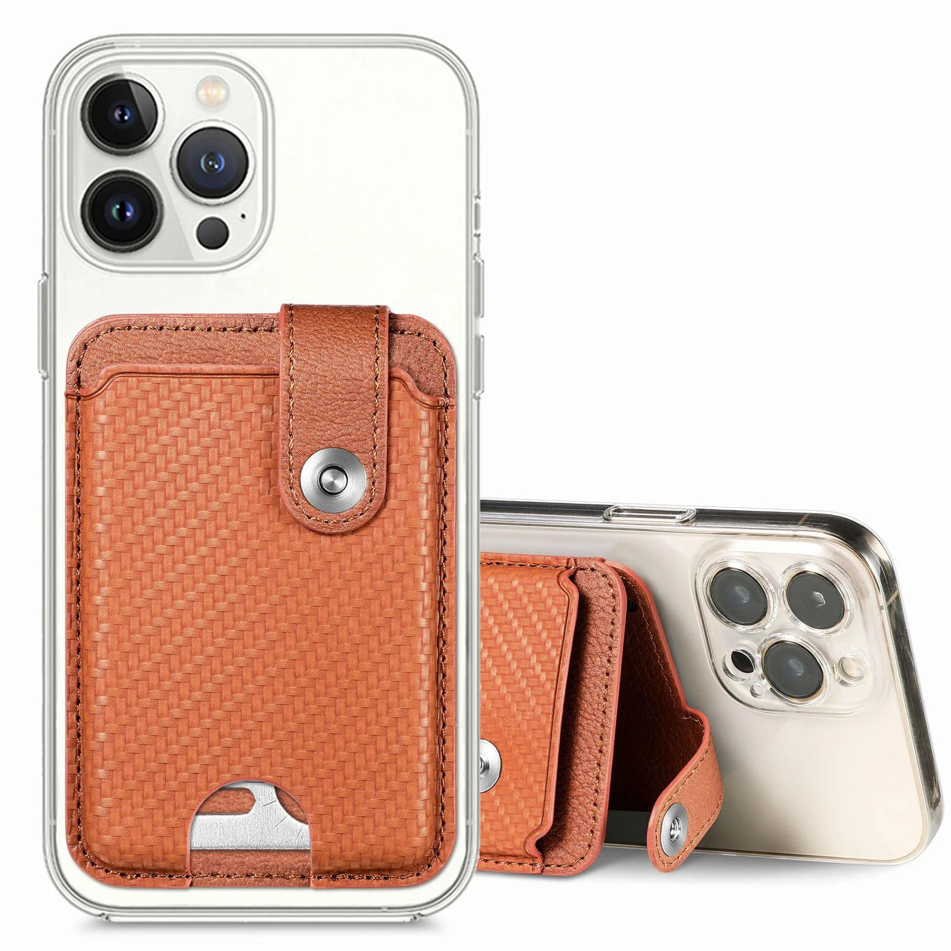 stick on phone card holder wallet adhesive phone pocket for credit cards and ids