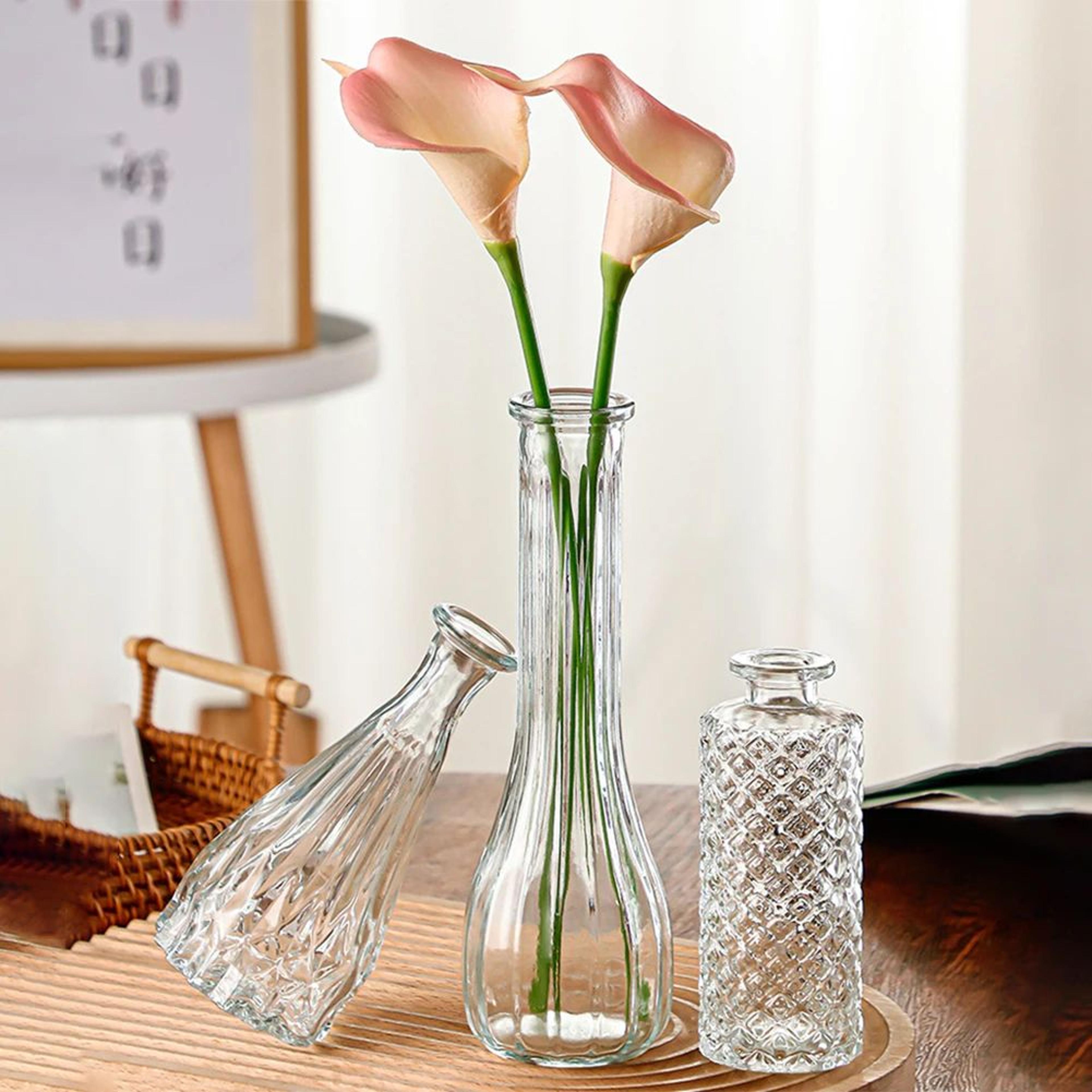 nordic glass flower vase modern decorative vase for home decor