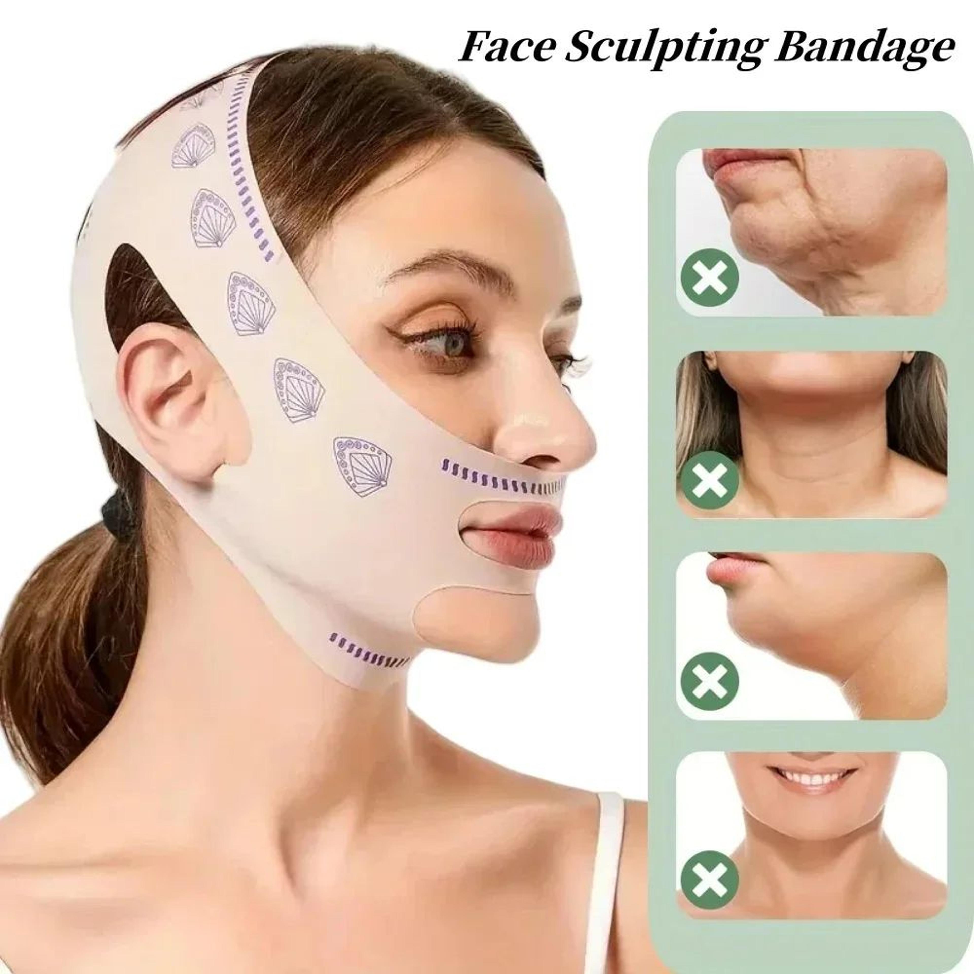 adjustable v face support mask reusable face shaping band