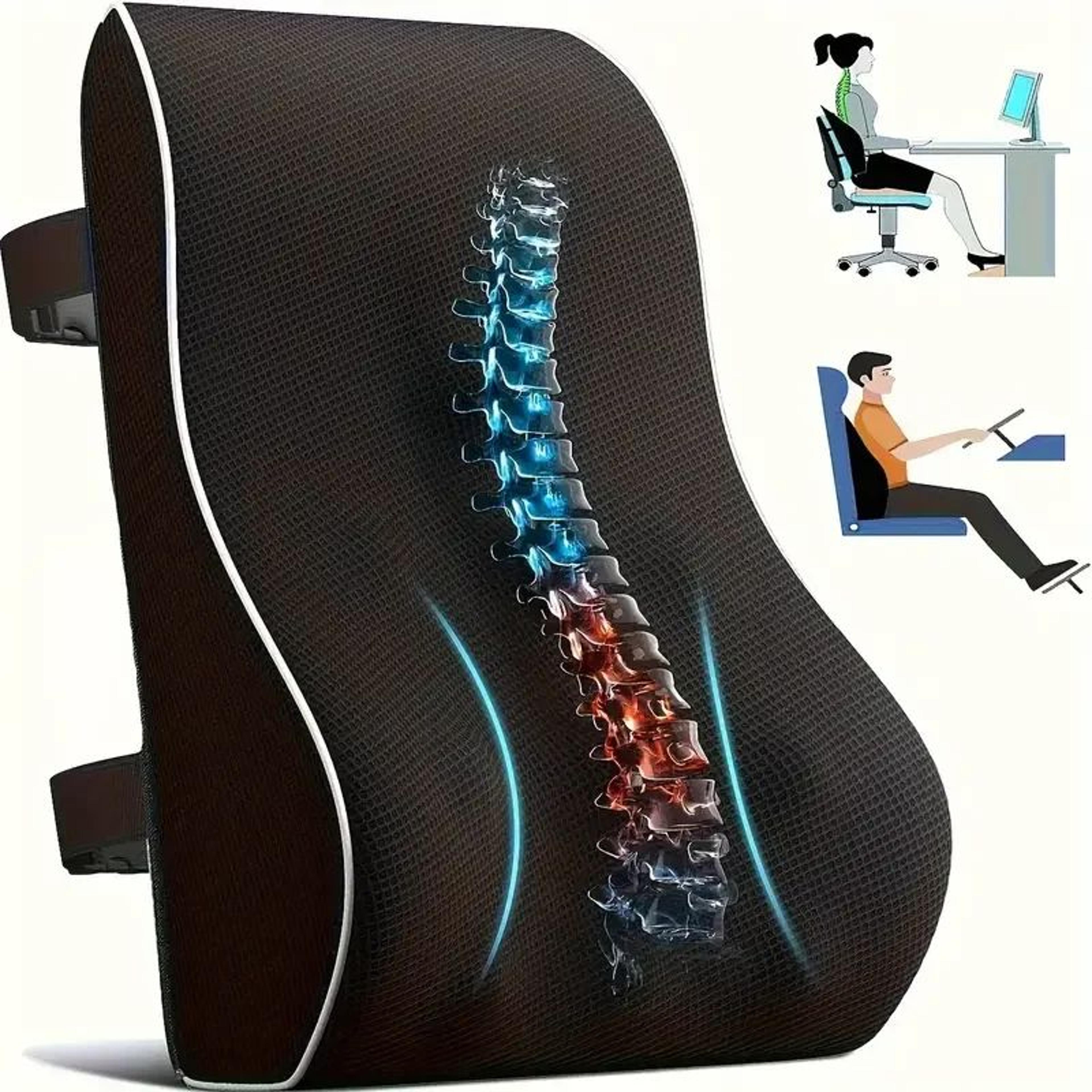 memory foam lumbar support pillow back support cushion for office chair and car