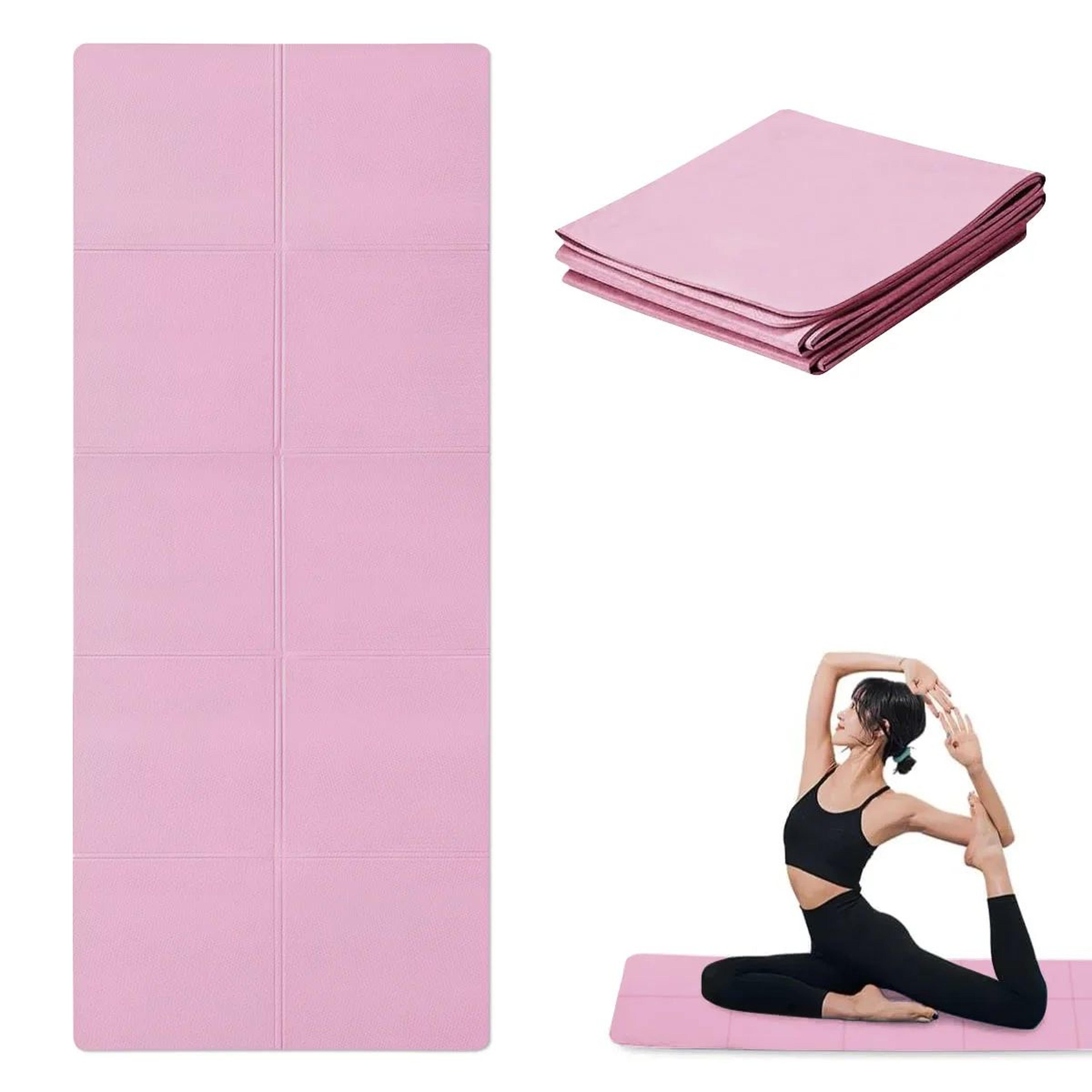 foldable yoga mat travel exercise mat non slip pilates mat