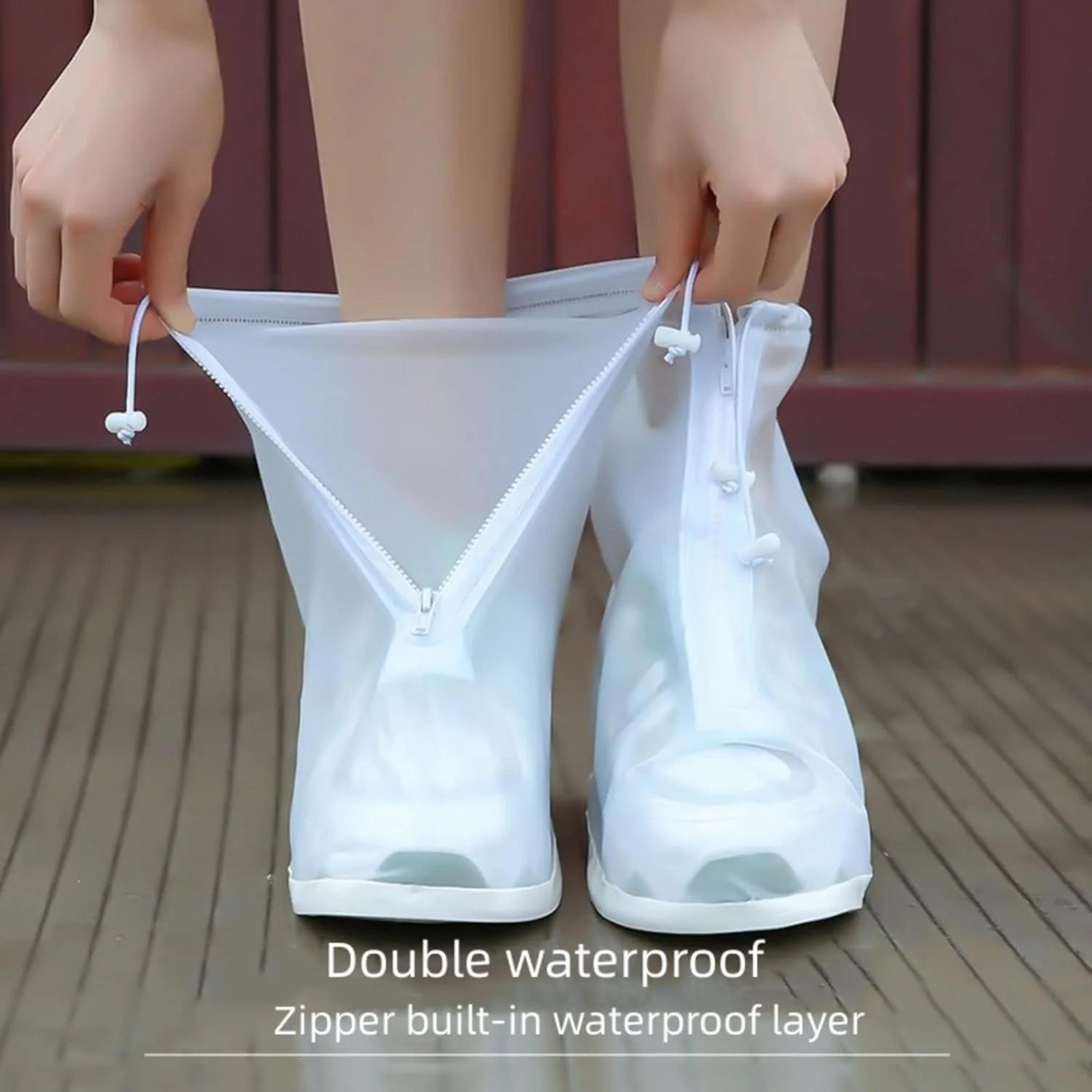 waterproof reusable shoe covers anti slip rain overshoes