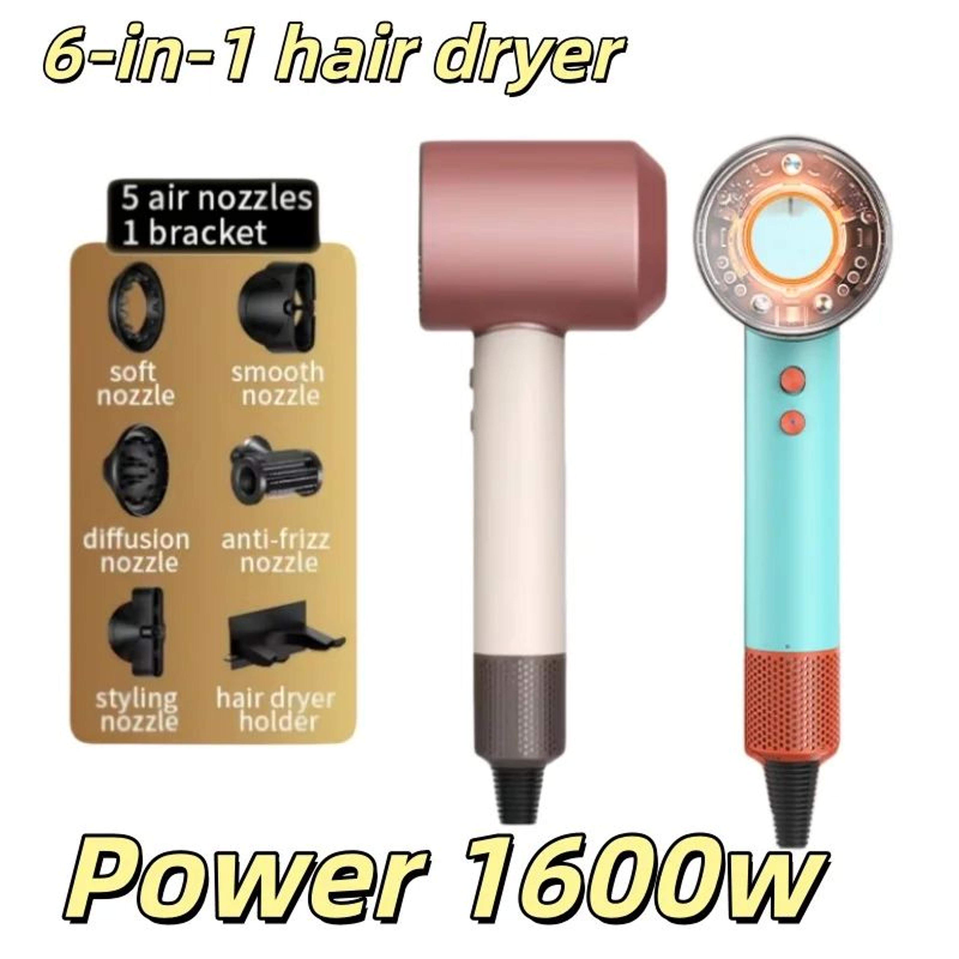 professional ionic hair dryer 1700w smart temperature fast dry blow dryer