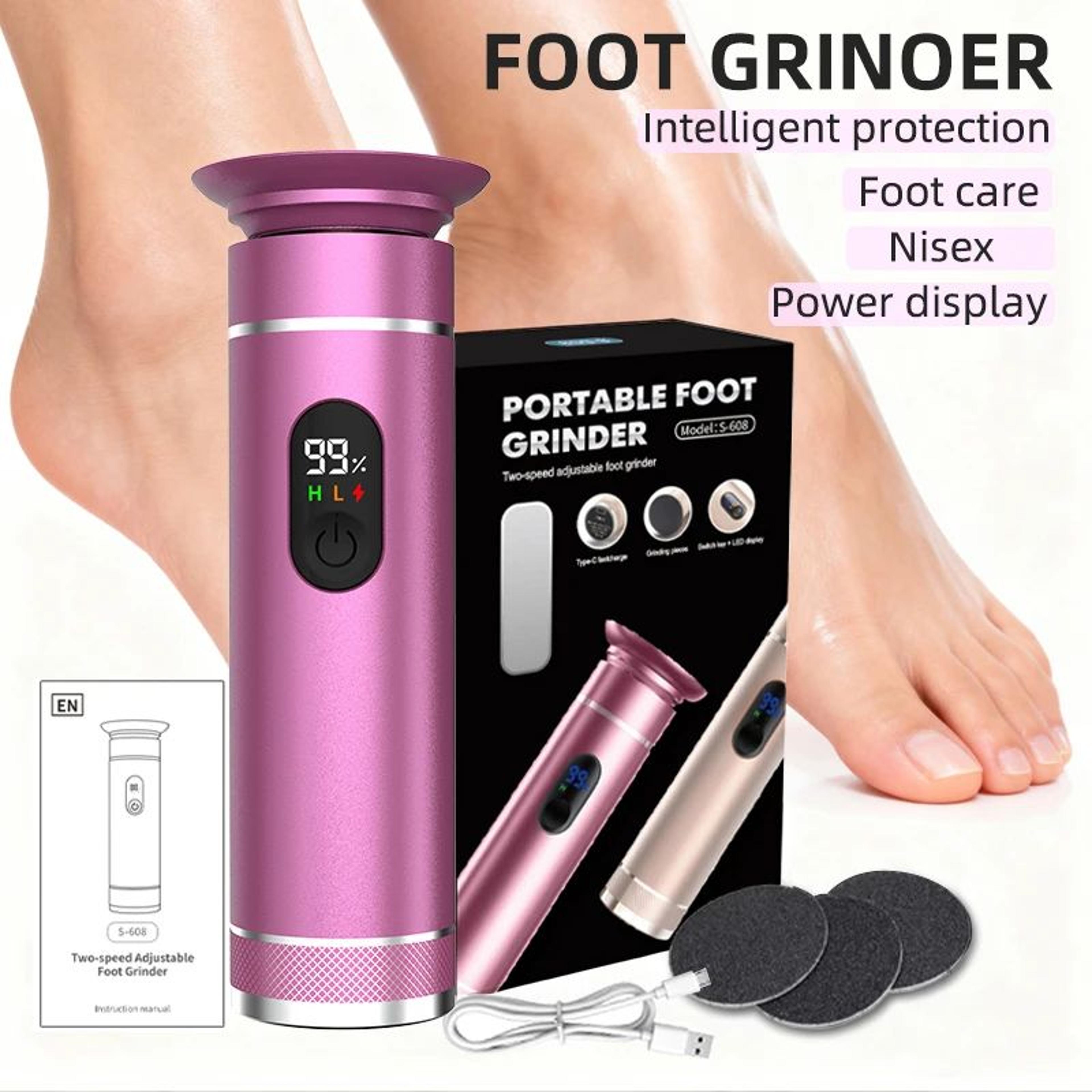 premium aluminum electric foot file rechargeable callus remover