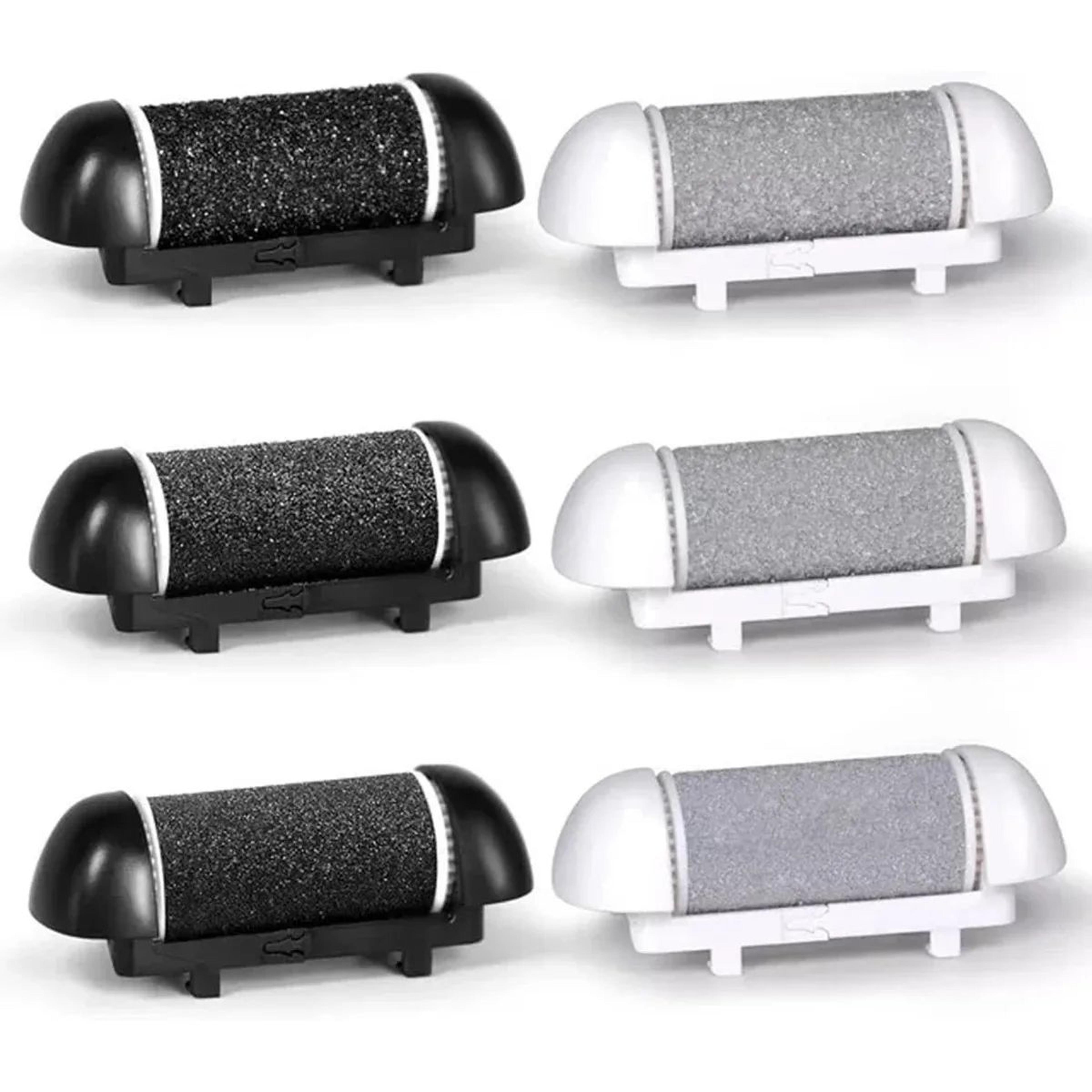 replacement roller heads for electric foot callus remover 3 pack