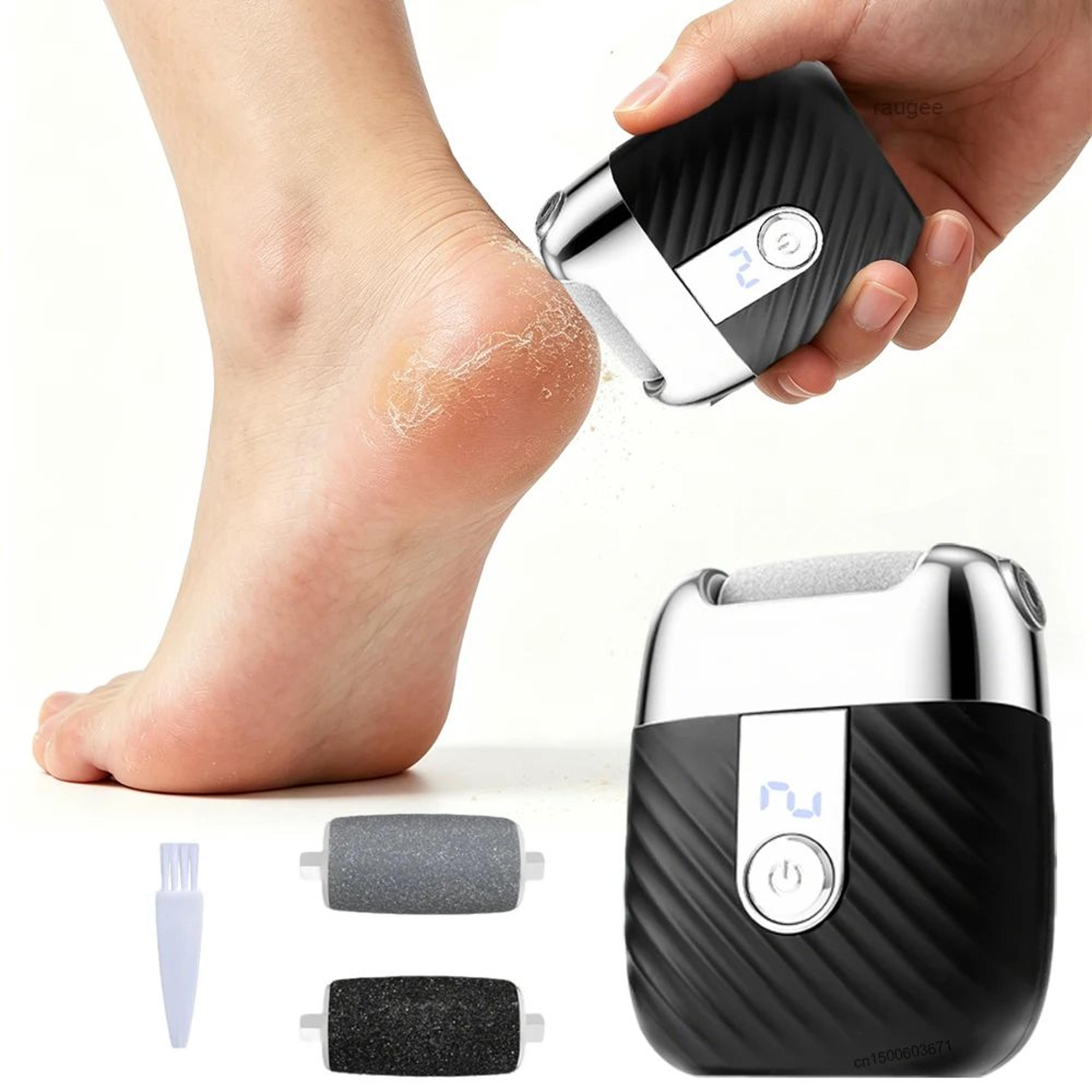 portable rechargeable electric foot callus remover and foot polisher