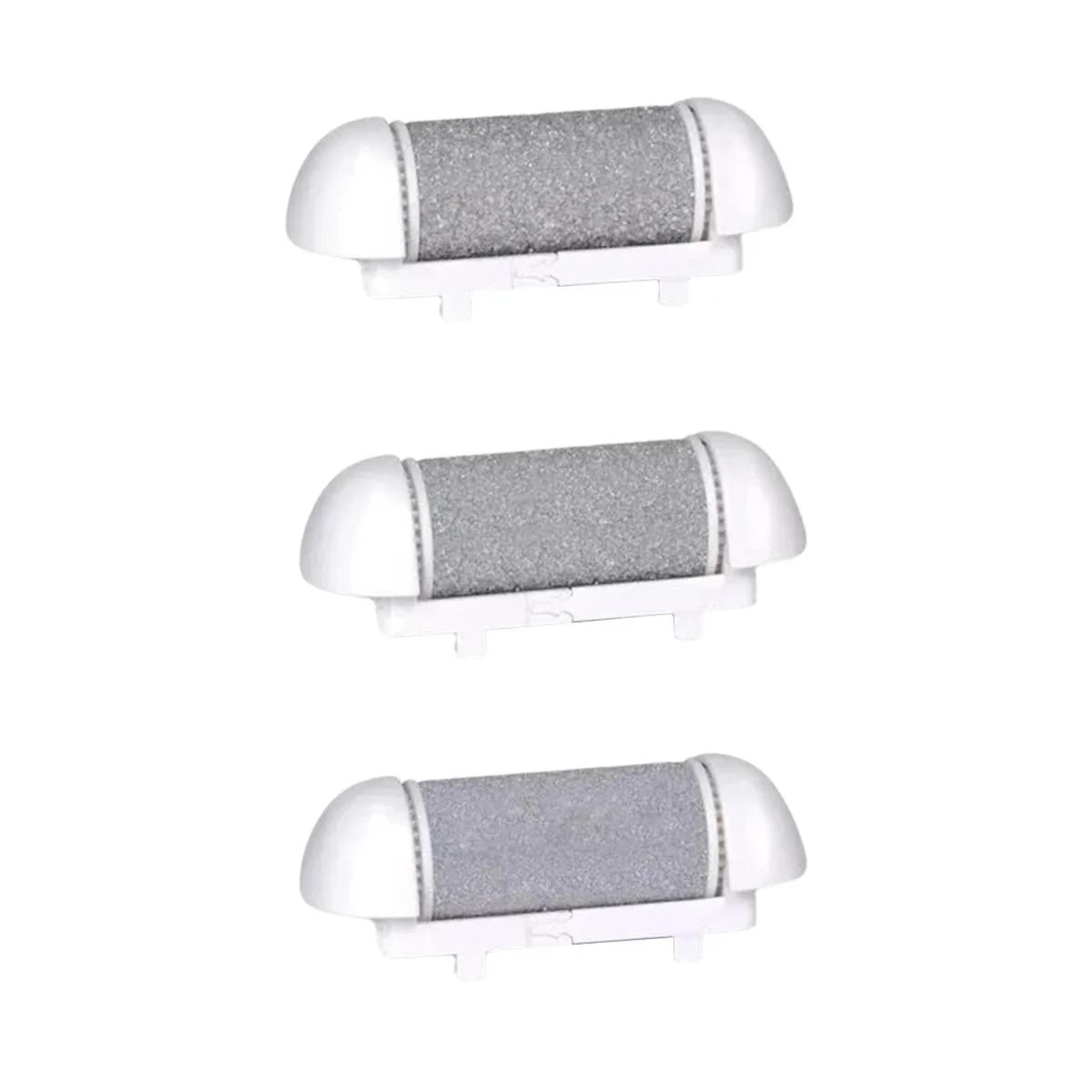 replacement roller heads for electric foot file 3 pack
