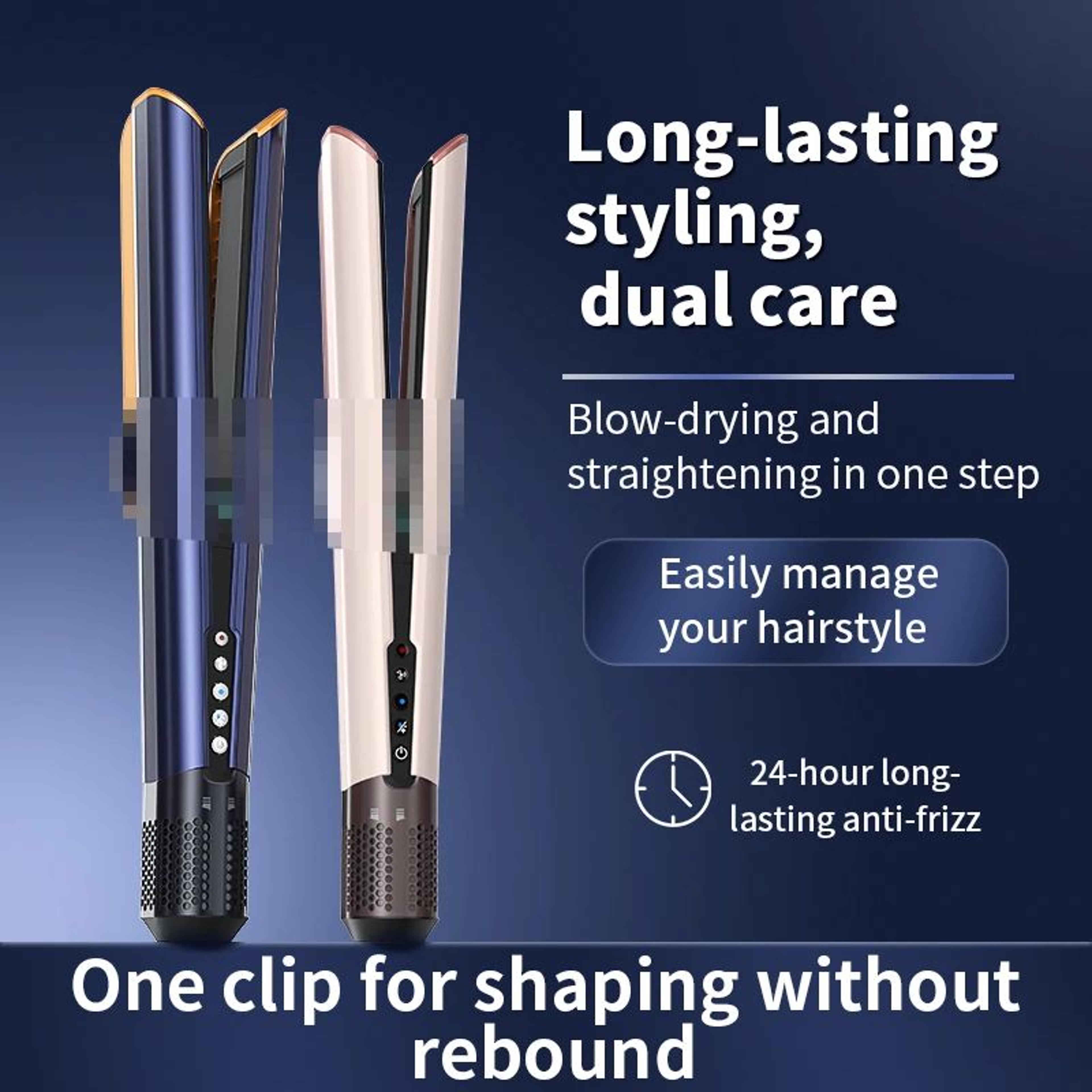 negative ion hair straightening comb and hair dryer brush