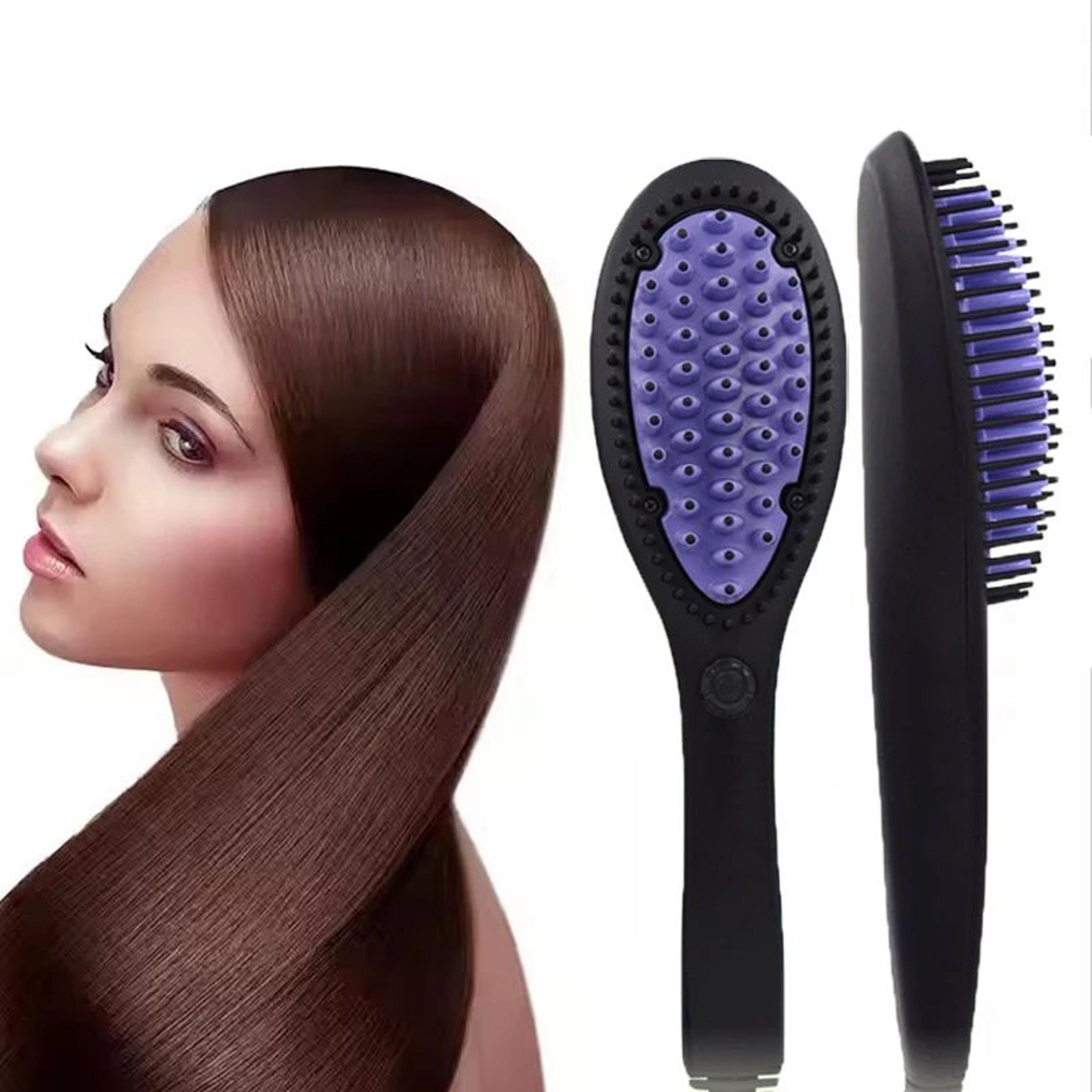 professional ceramic hair straightening brush