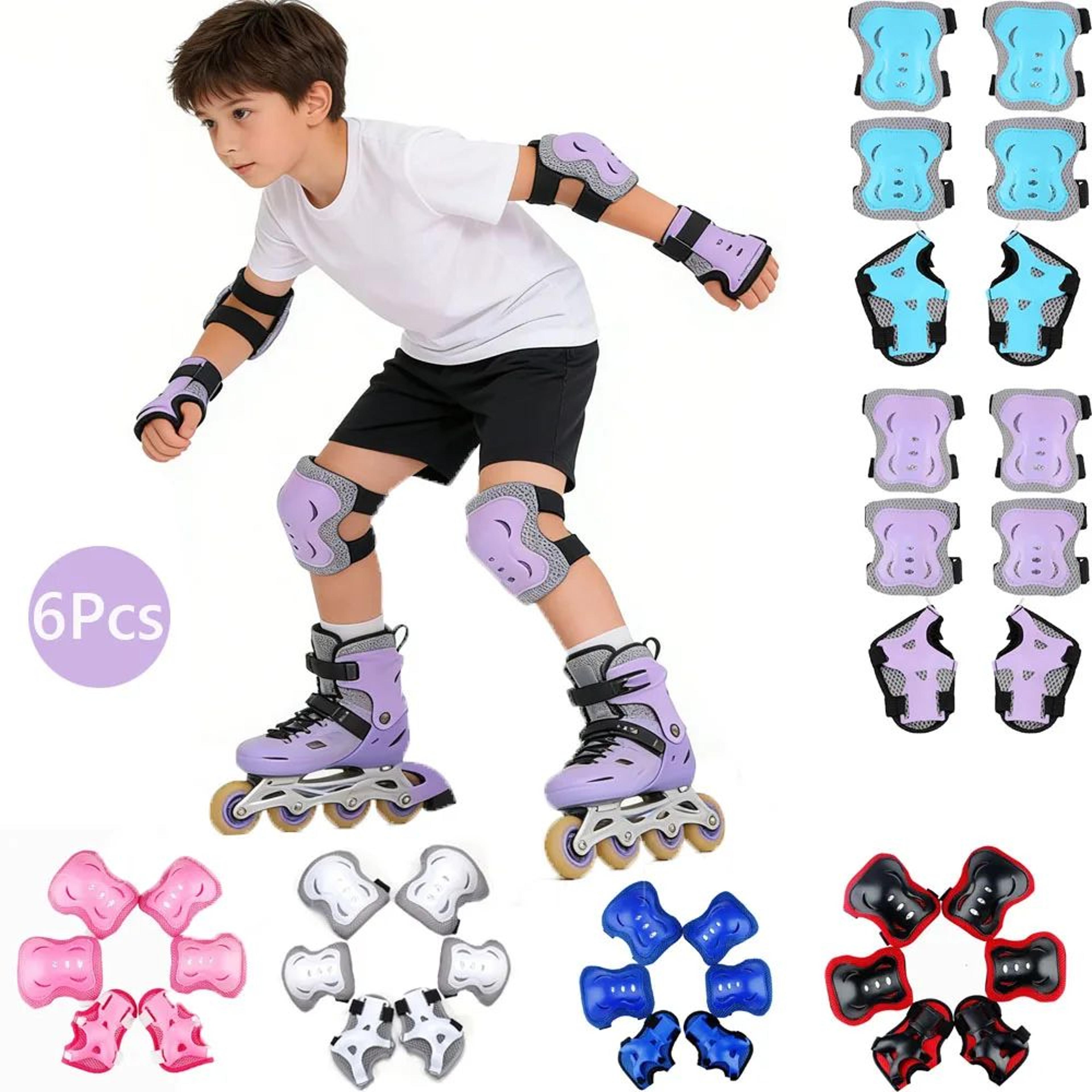 kids protective gear set with knee elbow pads and wrist guards