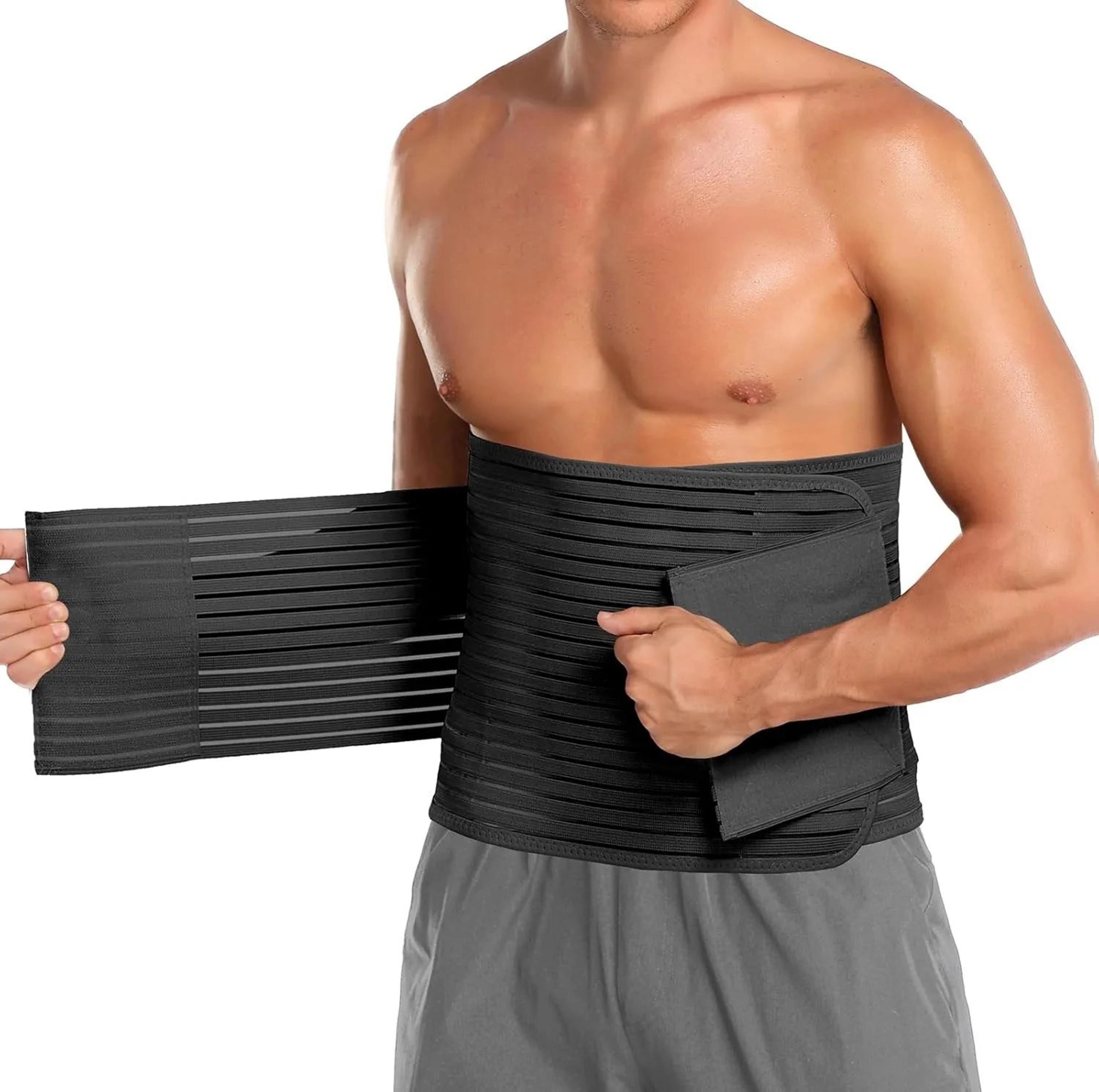 adjustable abdominal binder compression wrap for men and women