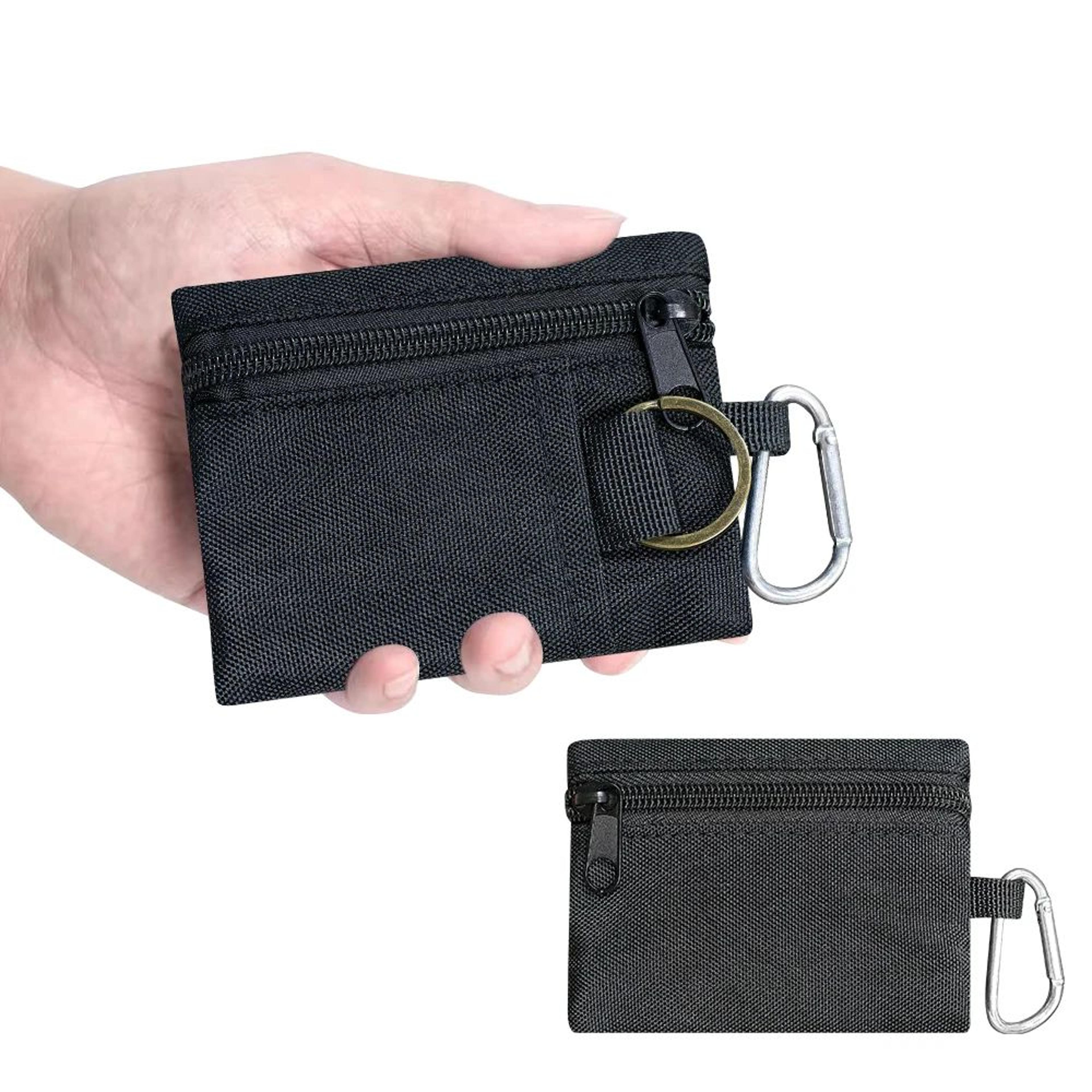 mini edc wallet pouch portable molle key card coin organizer