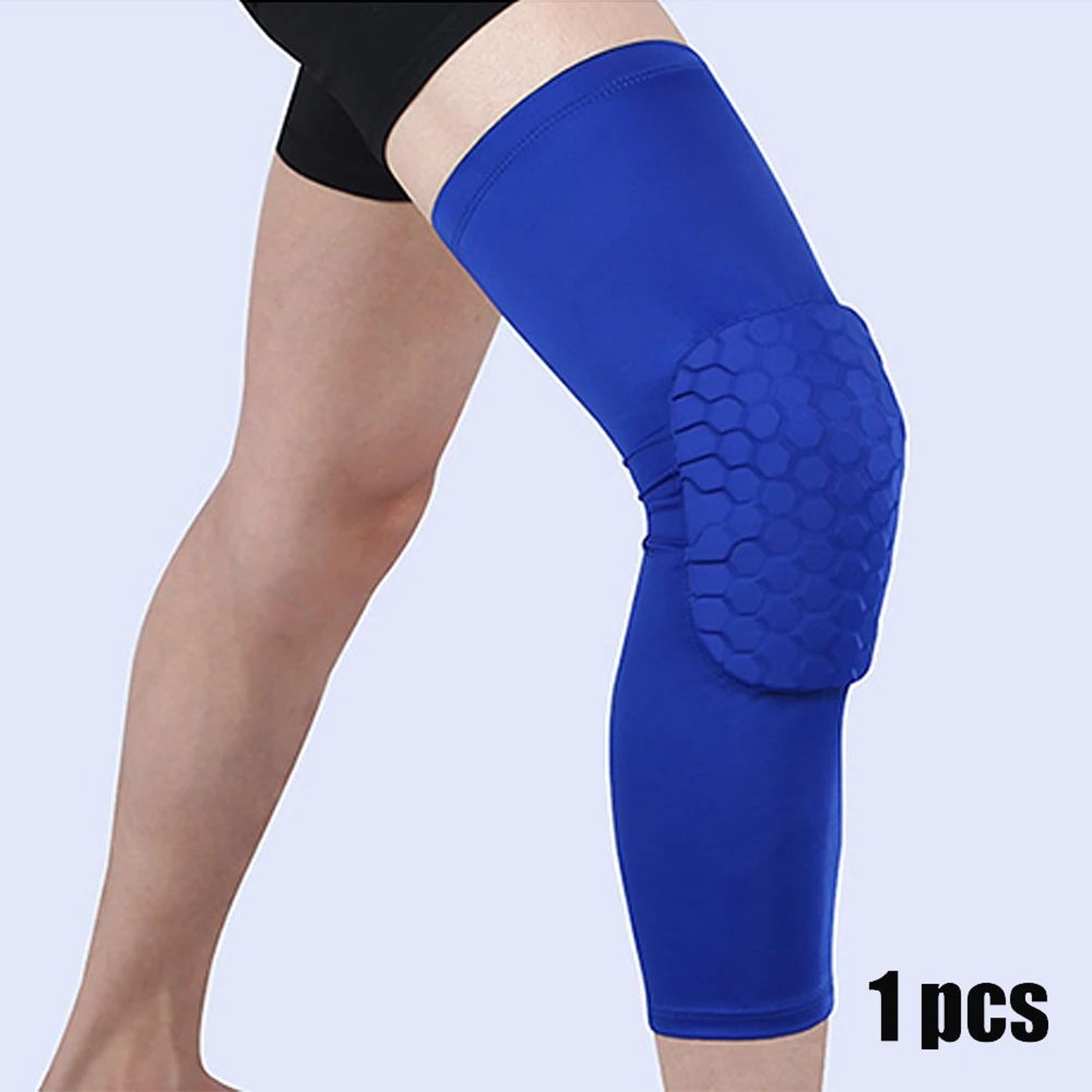 long compression knee sleeve with knee support for basketball running cycling and sports