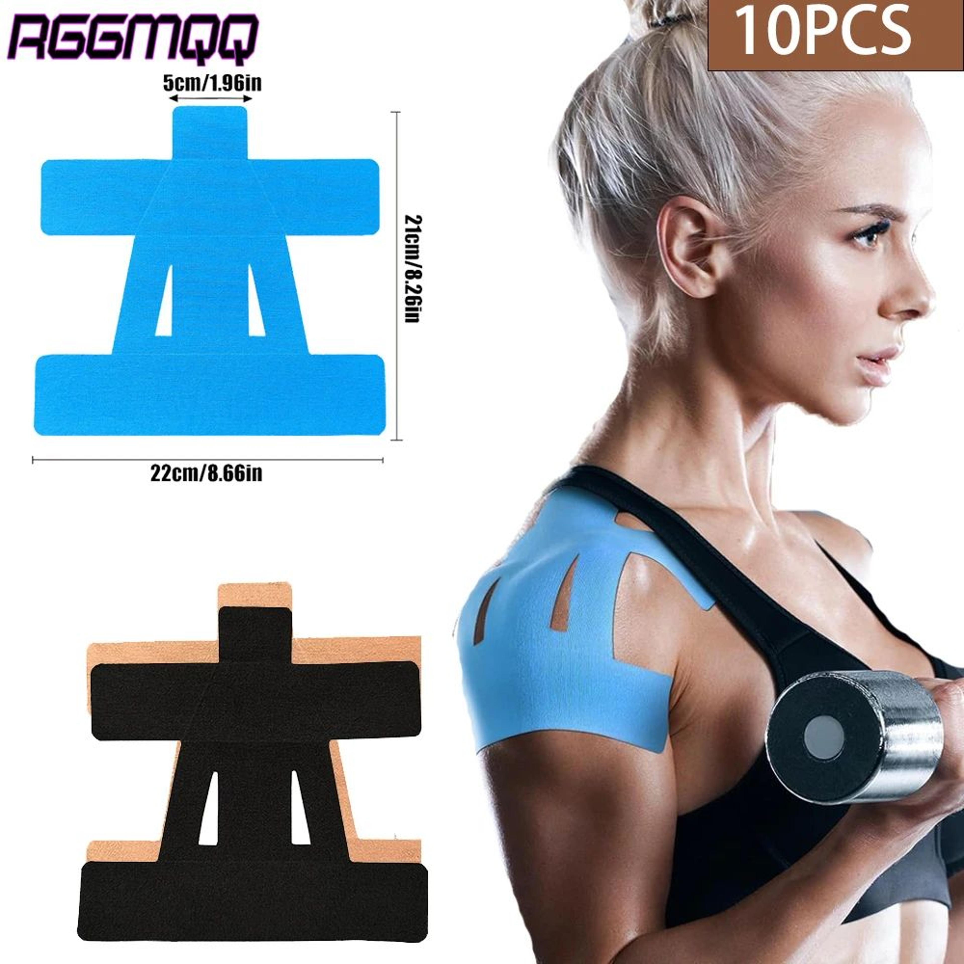 precut shoulder kinesiology tape 10 pack shoulder support tape waterproof elastic athletic tape for training and sports