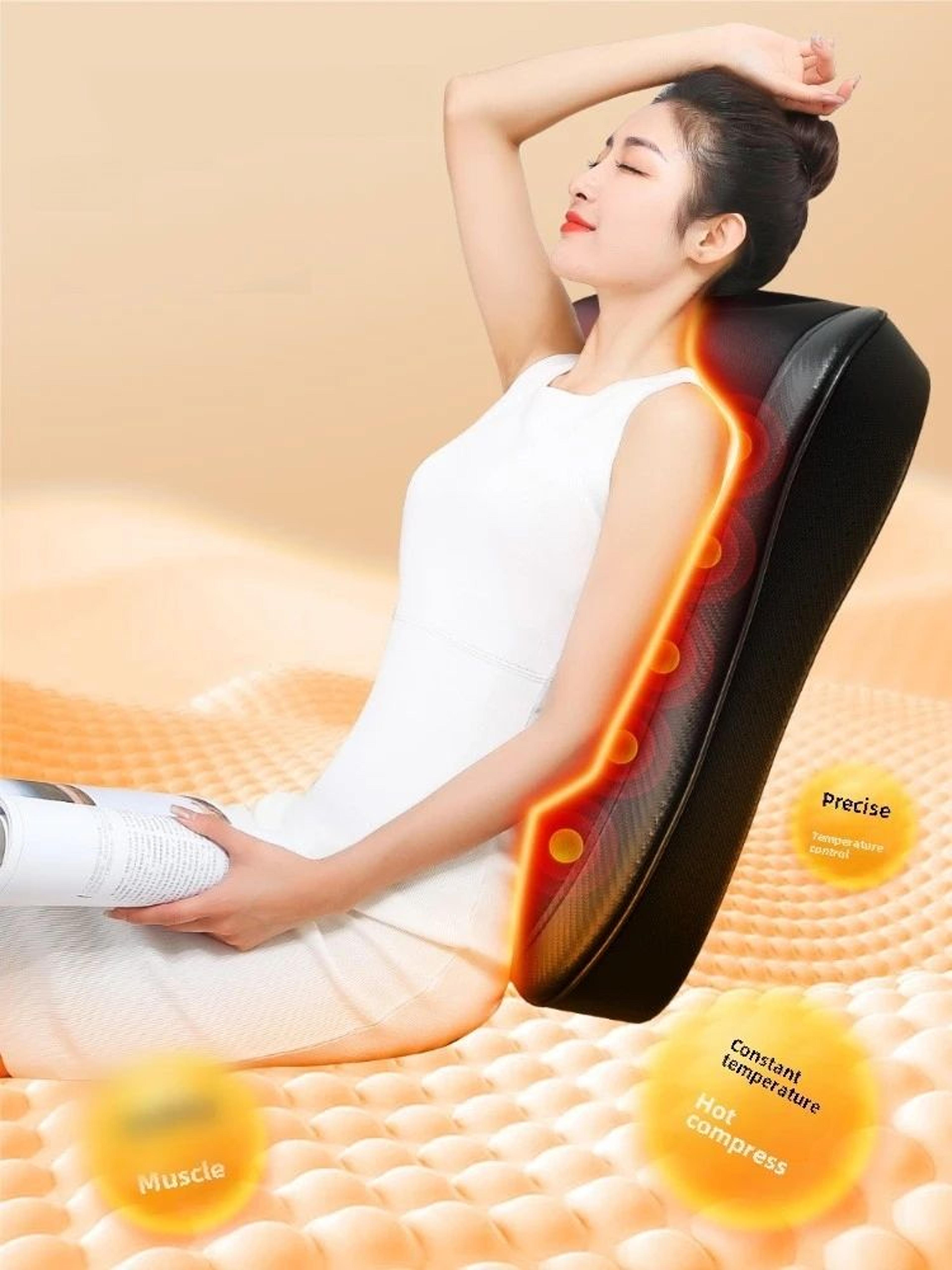 deep tissue shiatsu neck massager with heat for neck back and shoulder relief