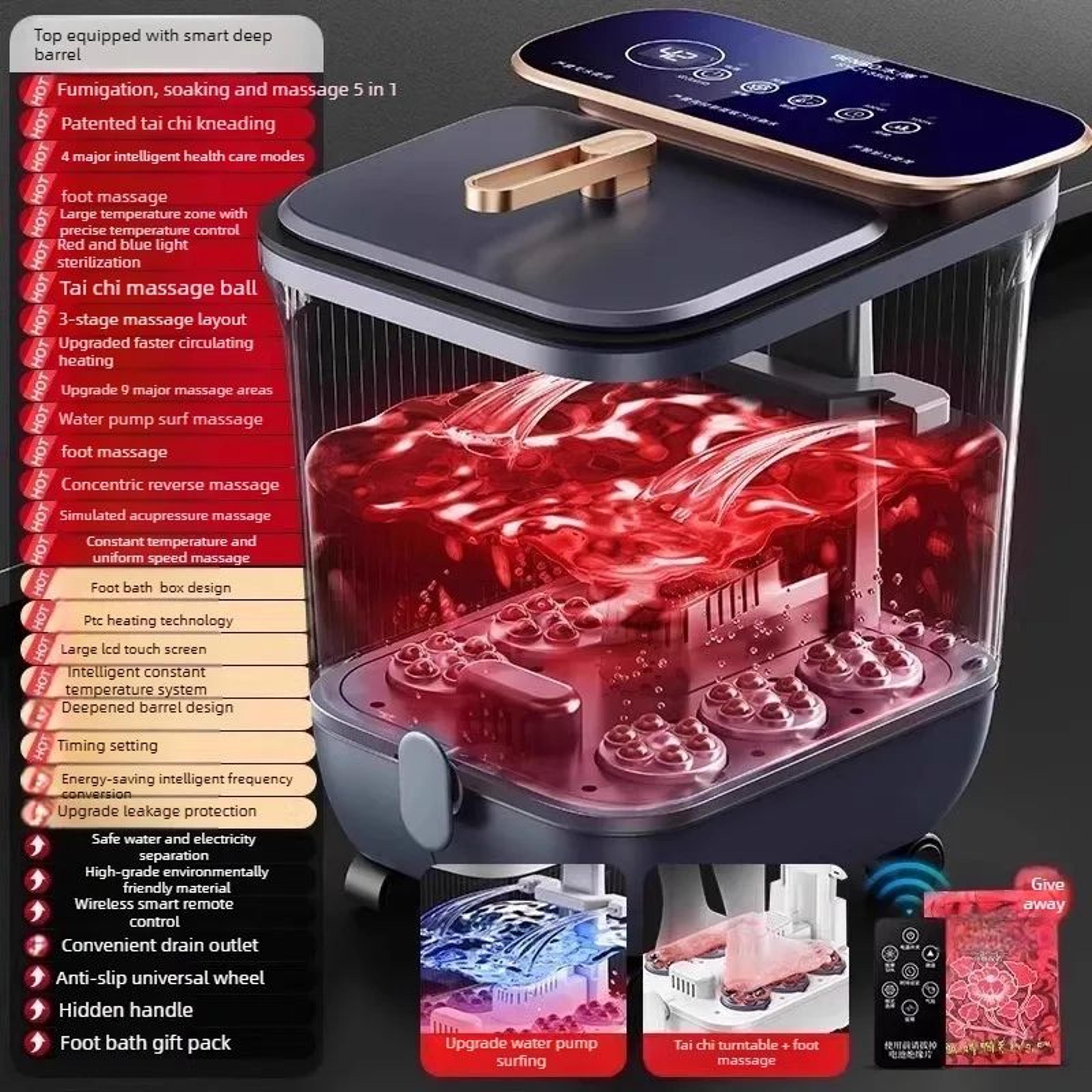 electric heated foot spa bath