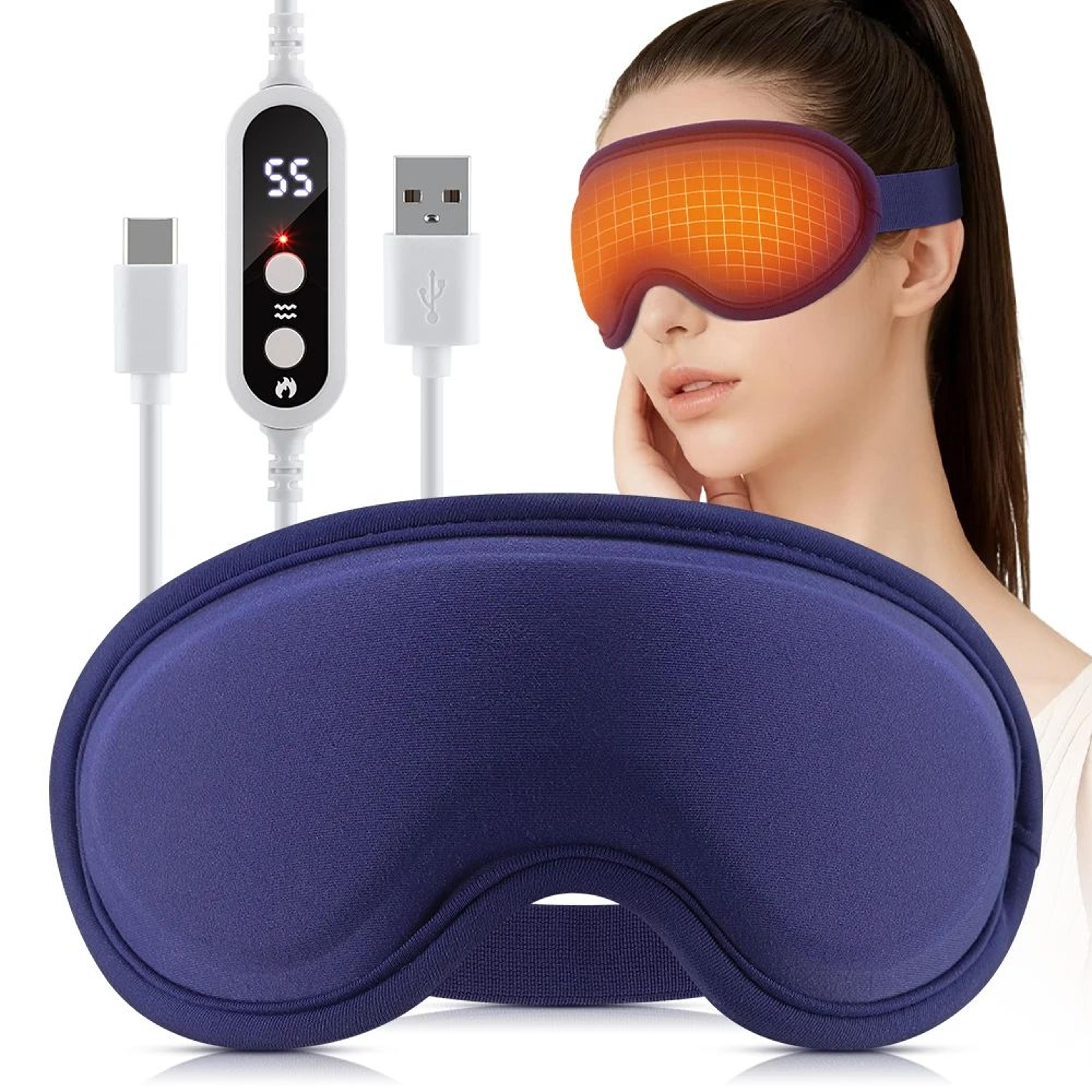 cordless heated eye mask with vibration massage for relaxation