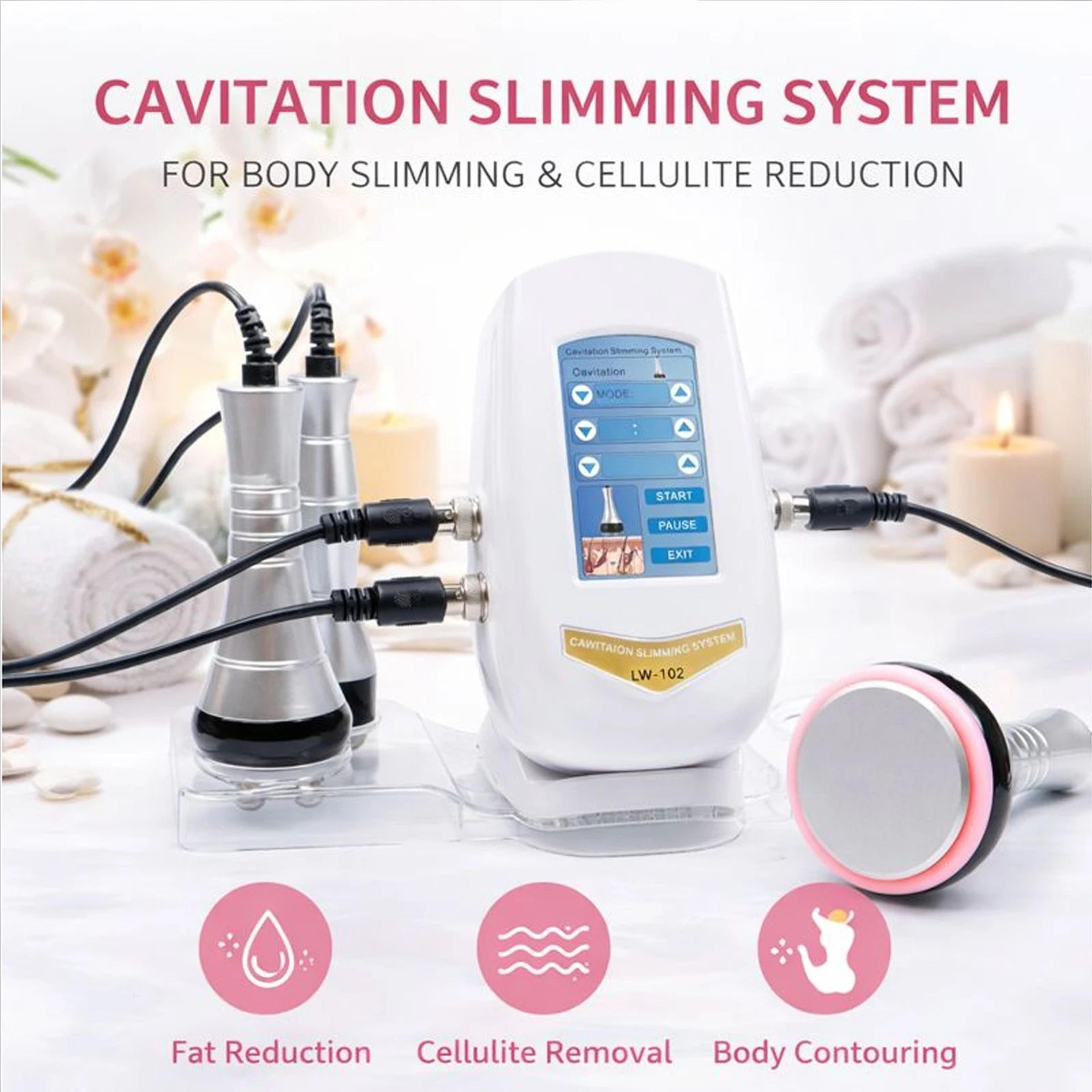 beemy ultrasonic cavitation rf beauty machine facial and body skin care device