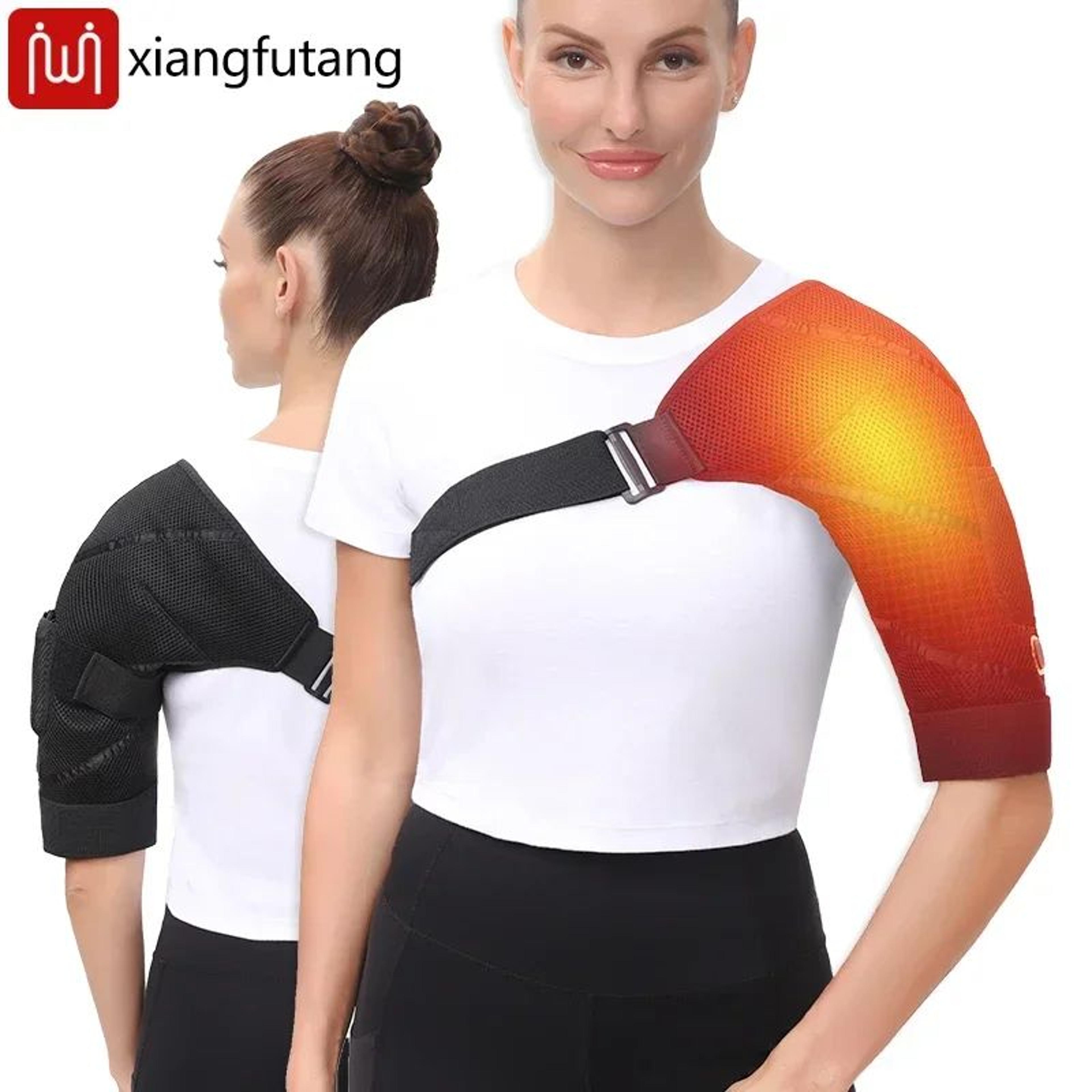 electric heated shoulder brace with massage and 3 heat settings