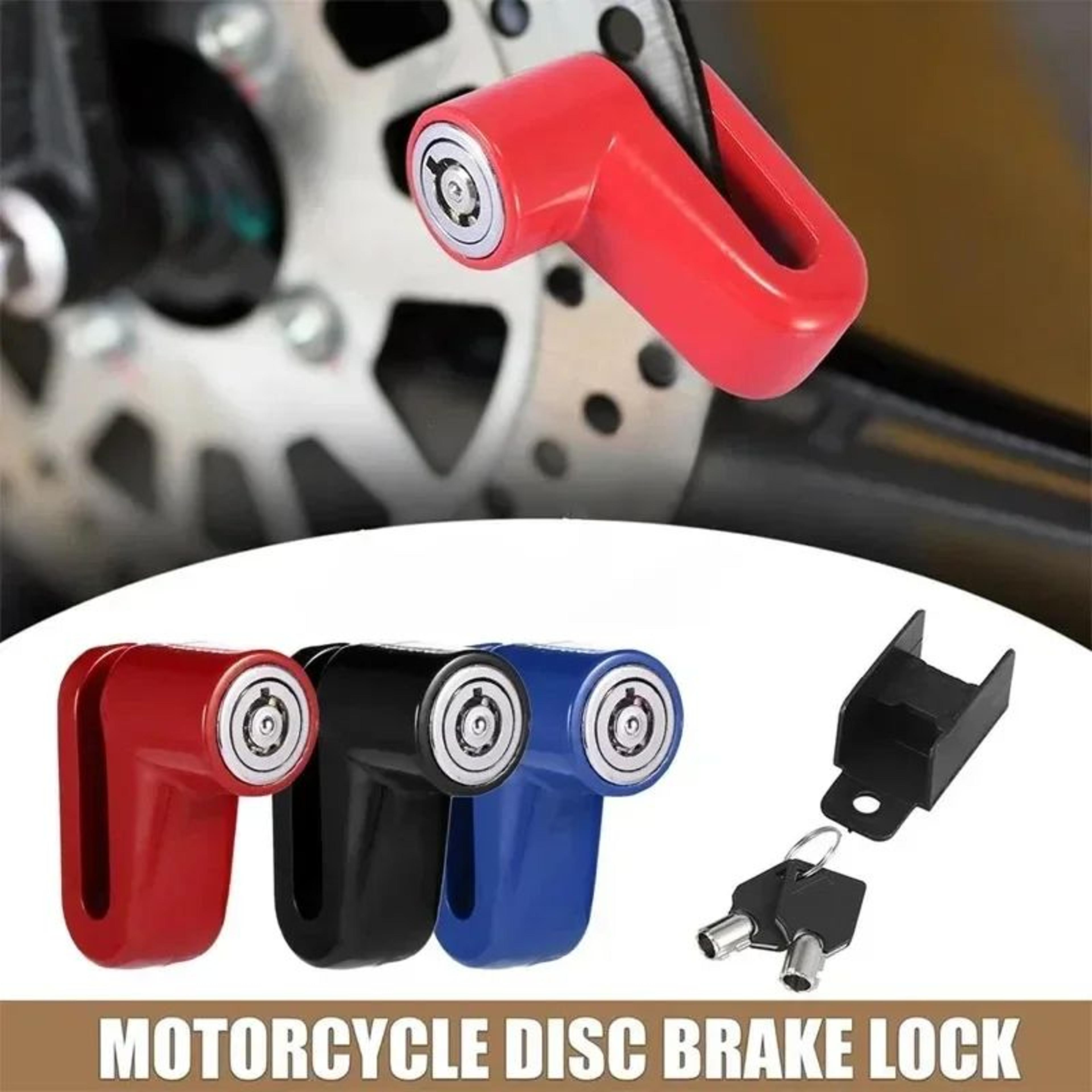 motorcycle disc brake lock anti theft security lock with 2 keys for motorcycle bicycle and scooter