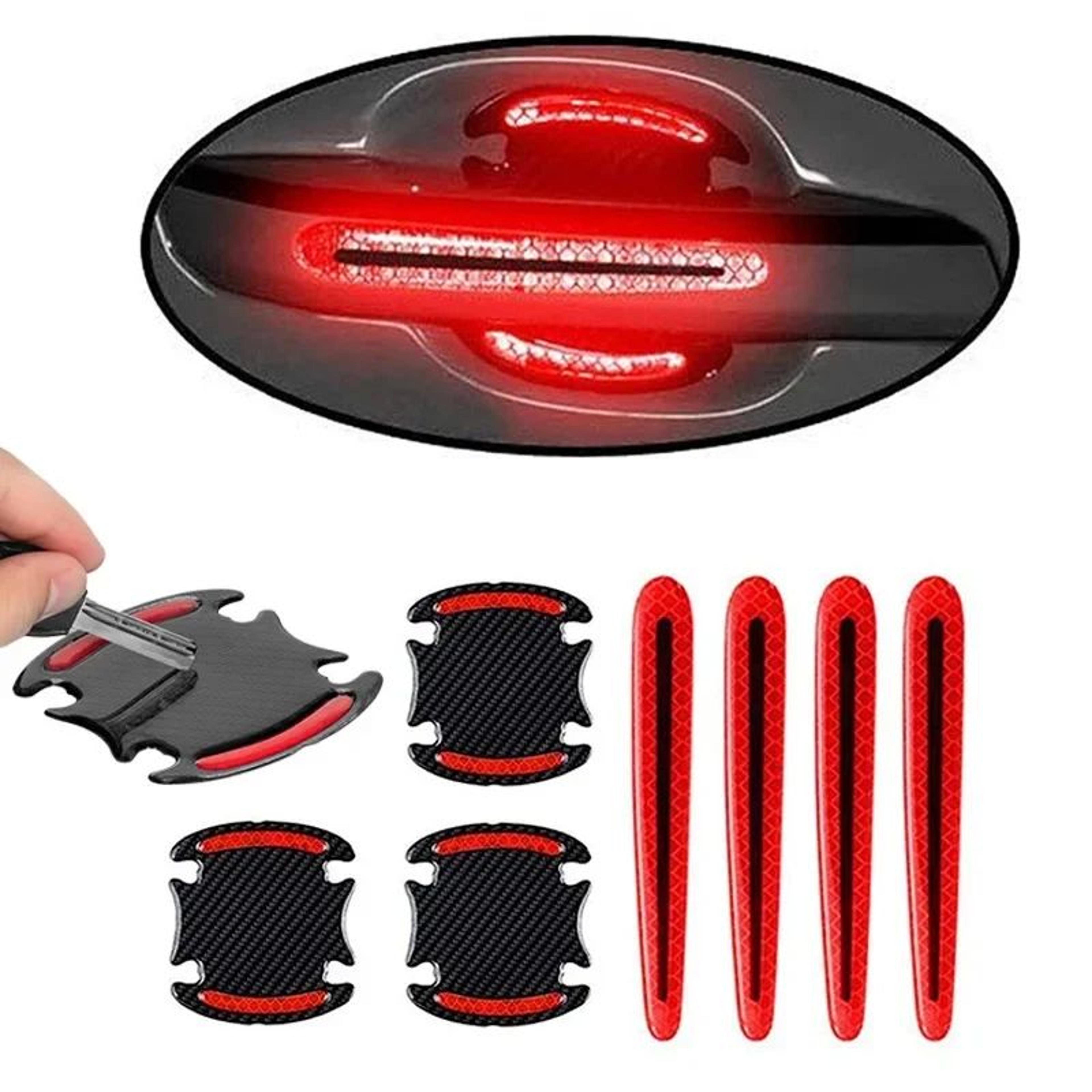 3d reflective car door handle protector stickers anti scratch door handle guard