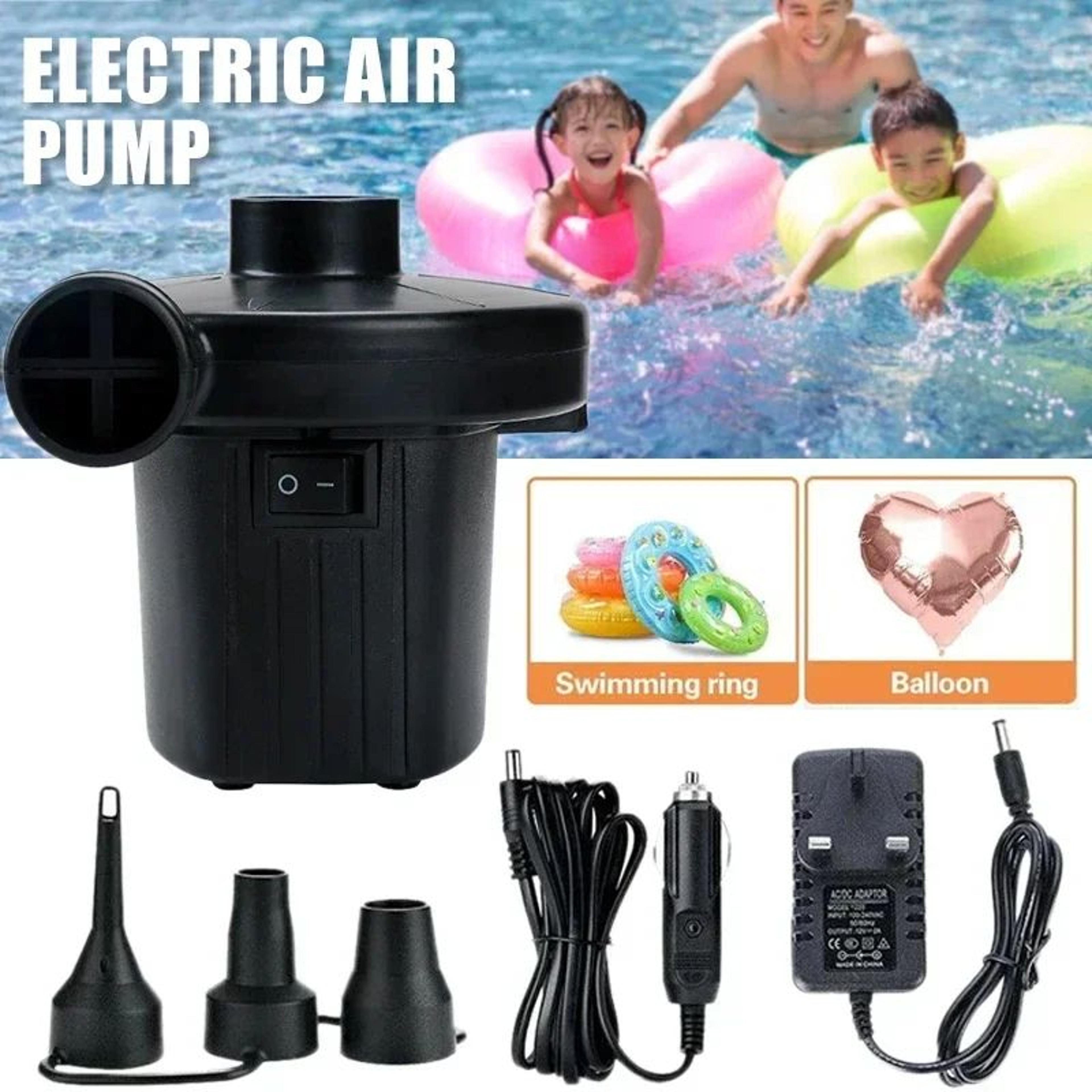 portable electric air pump mini inflator for air mattress pool floats and camping gear