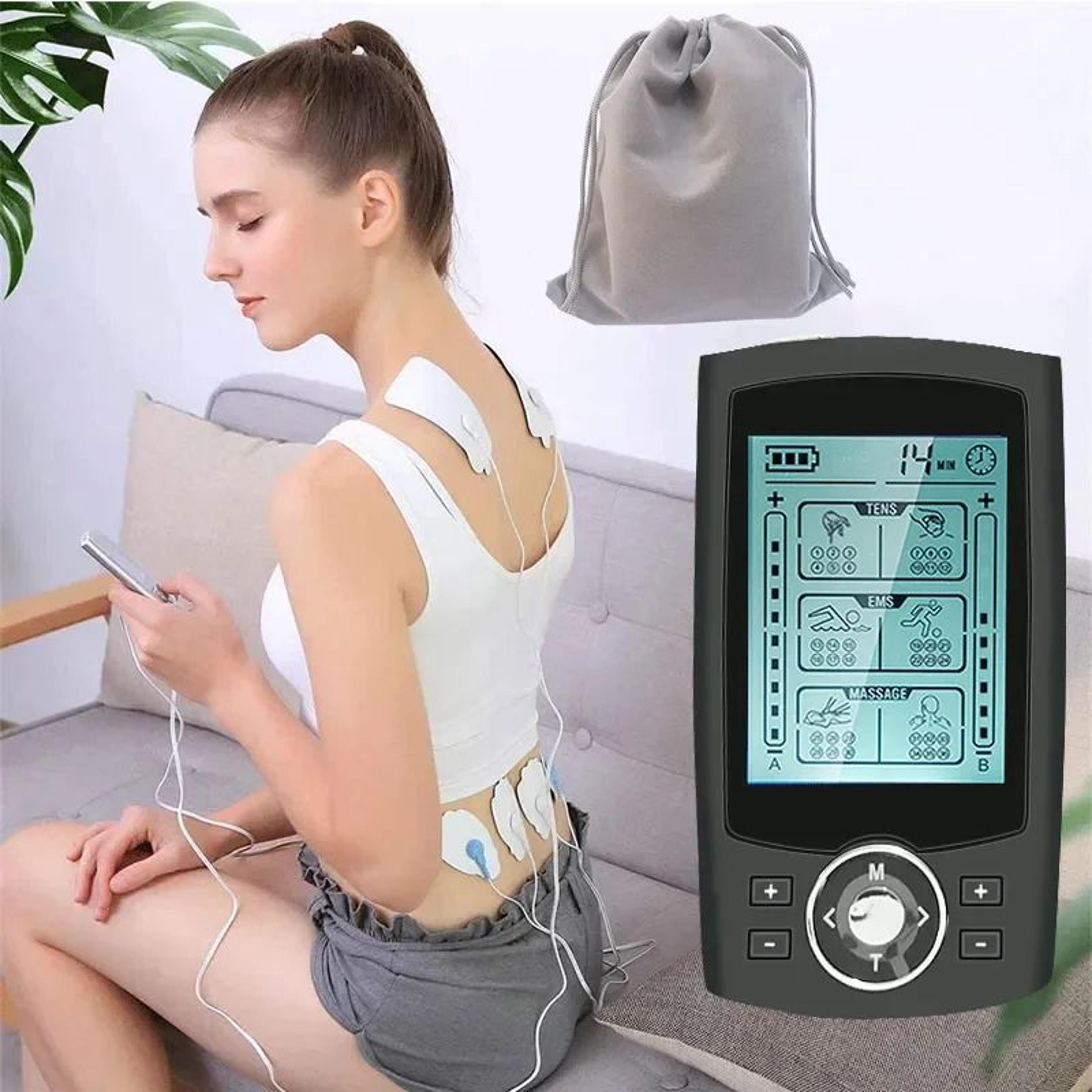 36-mode ems tens muscle stimulator – digital therapy massager for pain relief & body toning