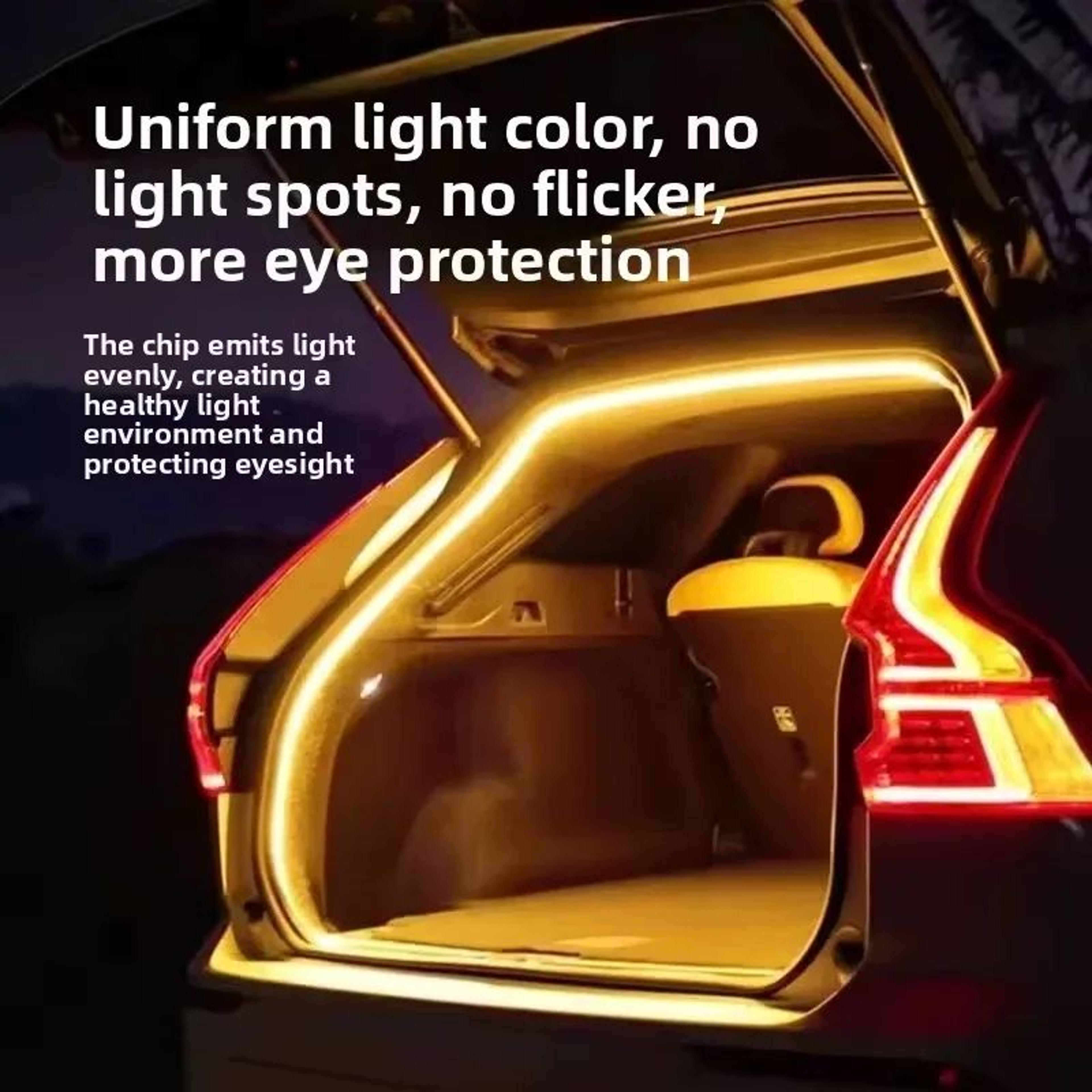 automatic car trunk led light strip wireless tailgate ambient light